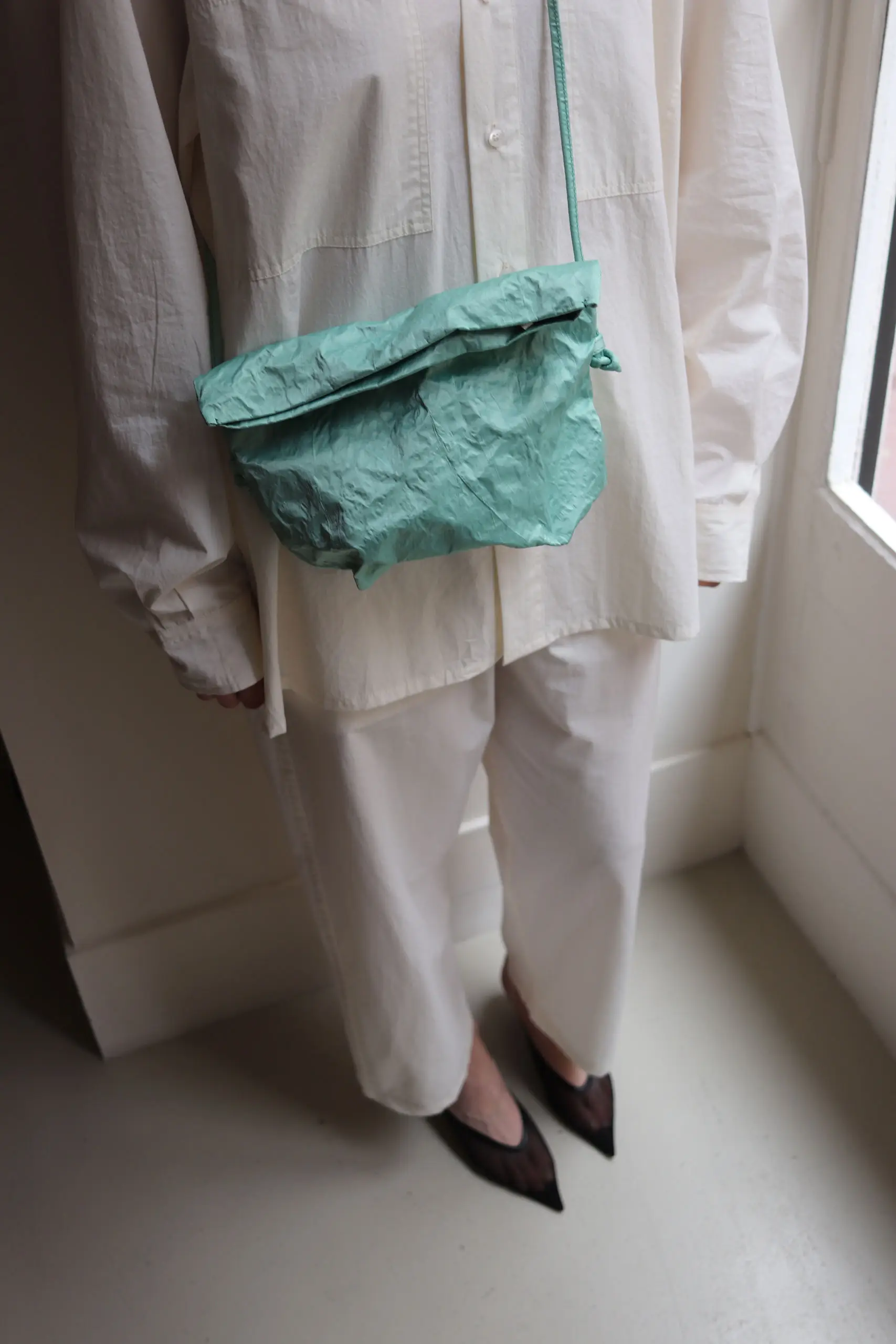 Zilla - SATIN MEDIUM SHOULDER BAG - ALOE