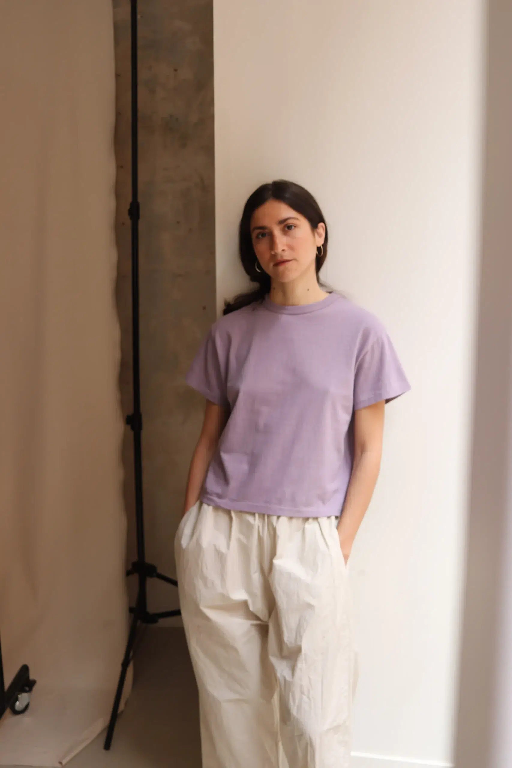 Sunray - Women's Hi'aka SS T-Shirt Ochiwata Recycled Cotton - Vintage Violet