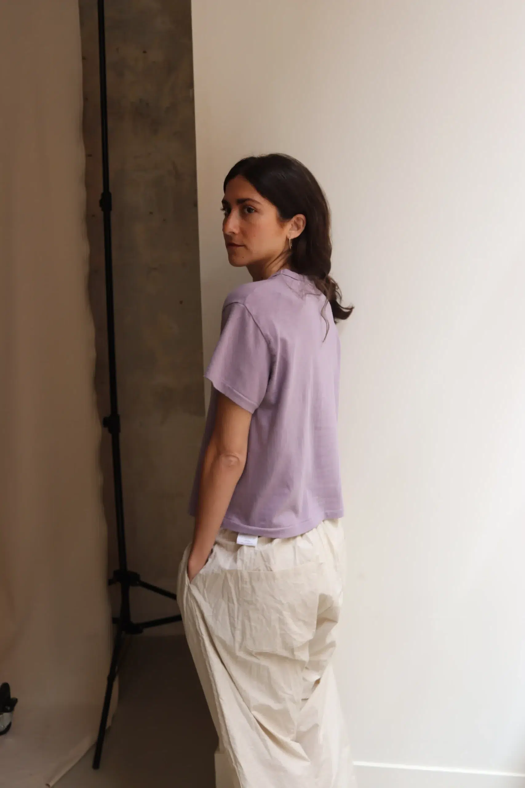 Sunray - Women's Hi'aka SS T-Shirt Ochiwata Recycled Cotton - Vintage Violet