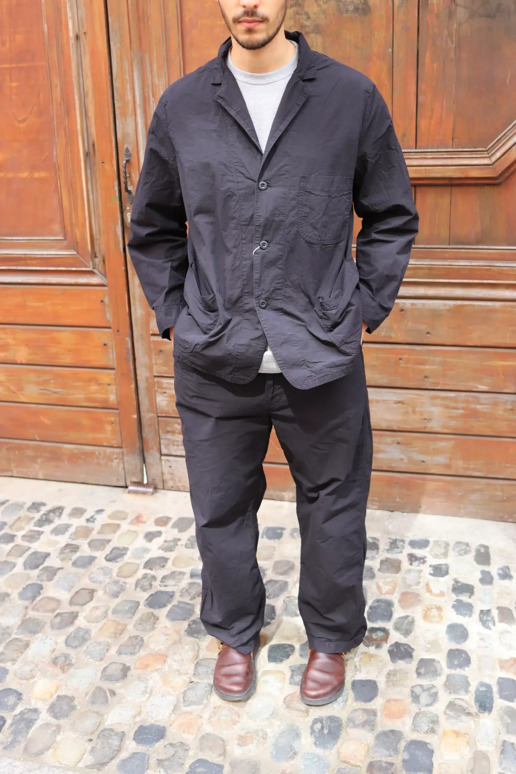 Orslow - SIMPLE LIGHT JACKET 01-6153-CN61 - BLACK
