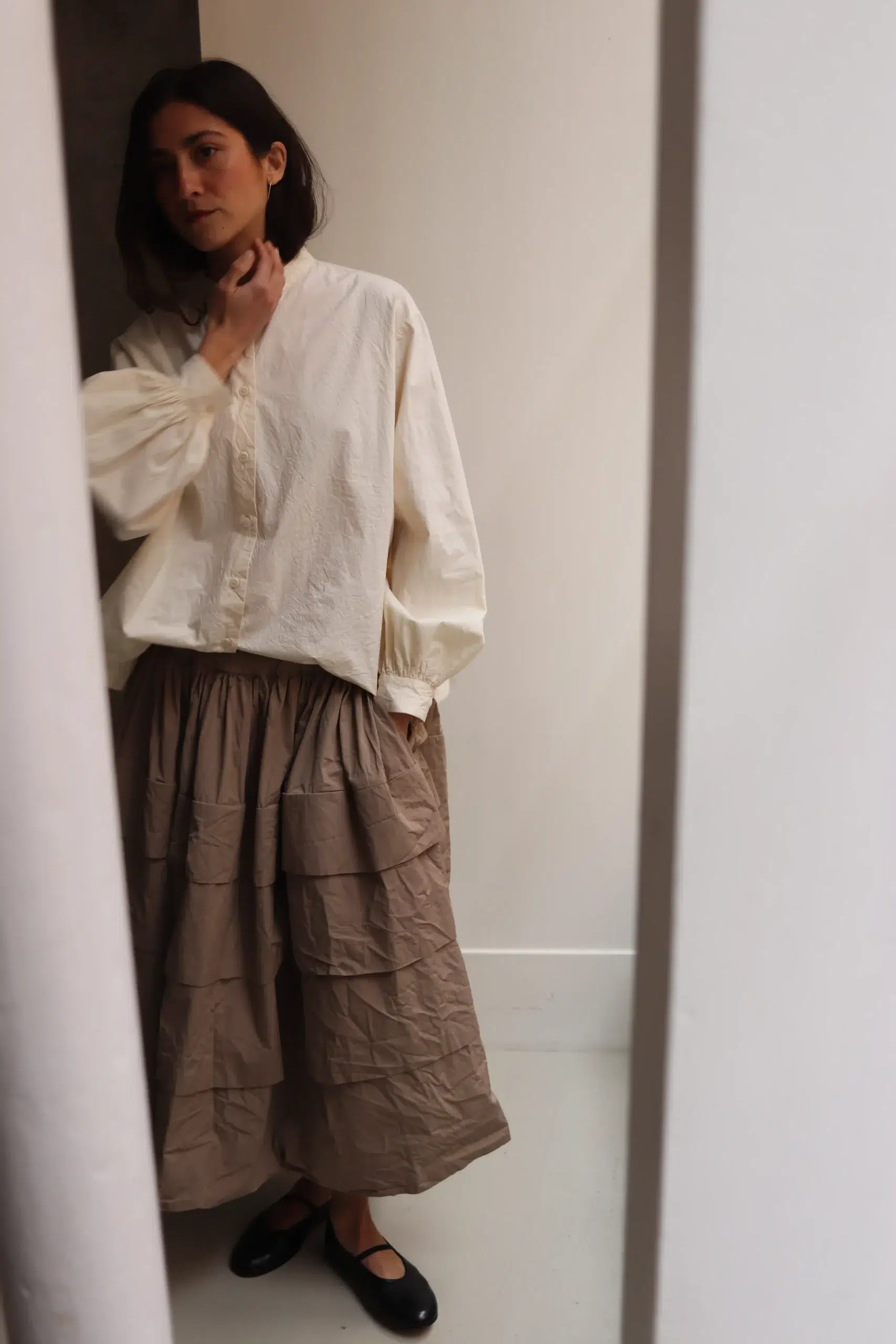 Casey Casey - BIGGY GRANDAD SHIRT 26FC405 - NATURAL