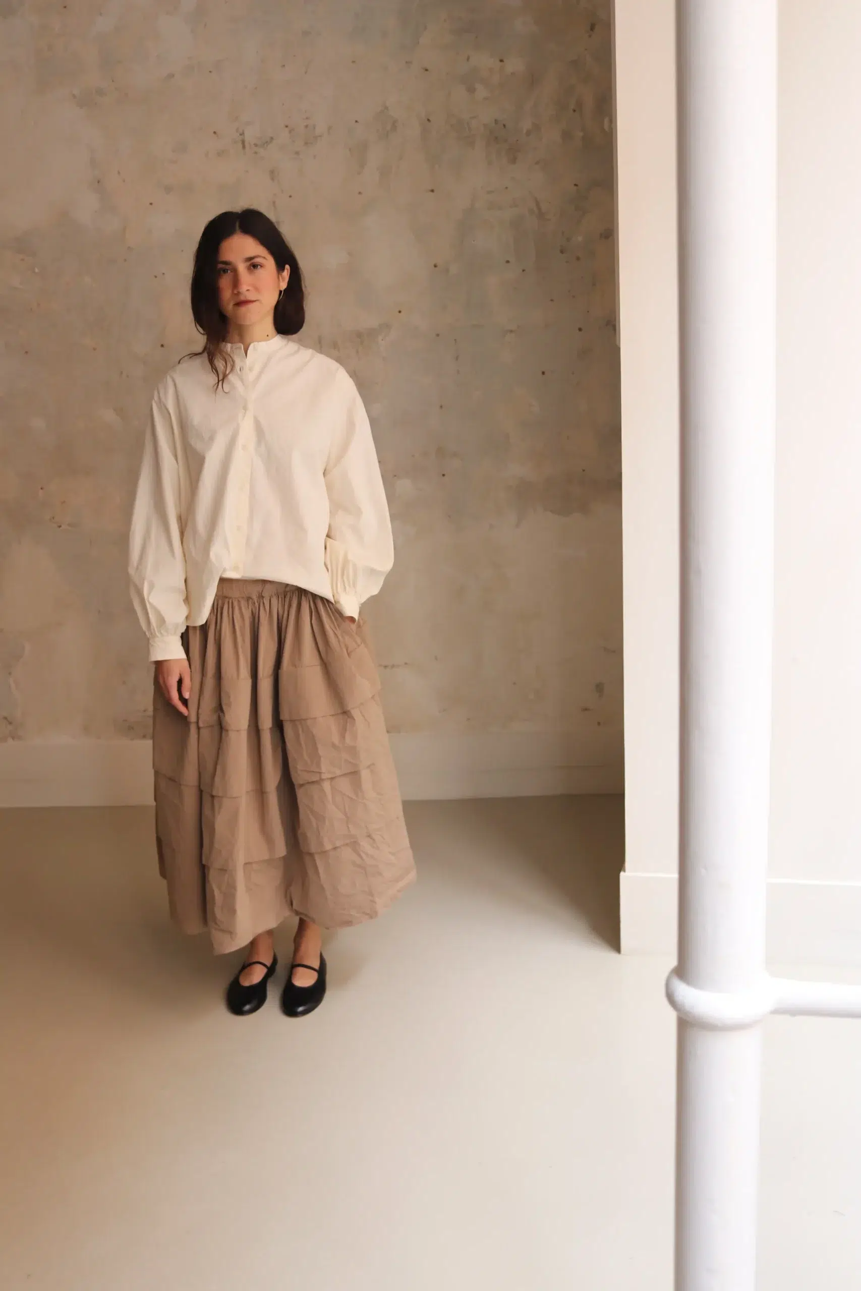 Casey Casey - BIGGY GRANDAD SHIRT 26FC405 - NATURAL