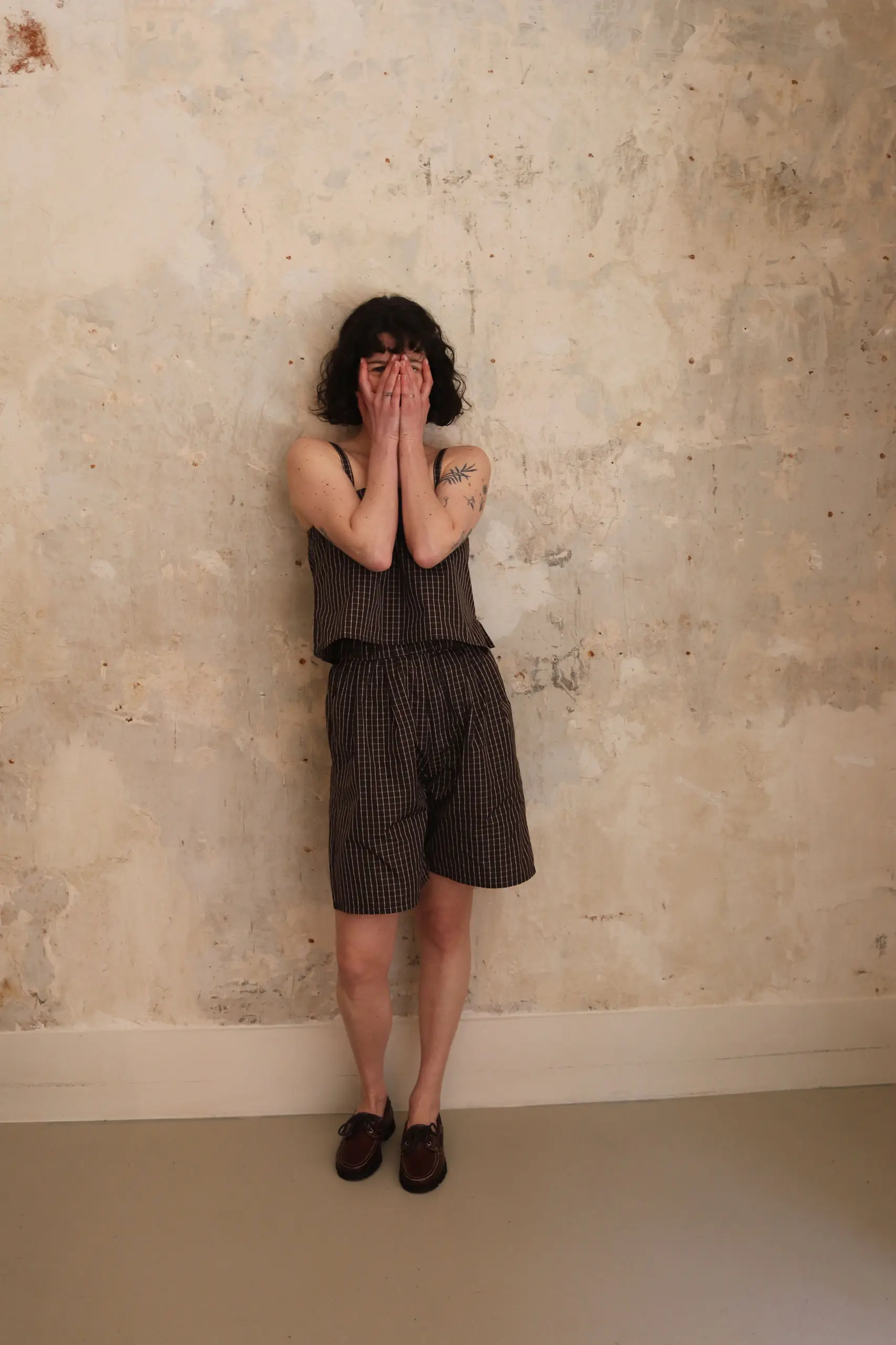 Eleph - LUCY SHORTS C9011001 - BROWN CHECK