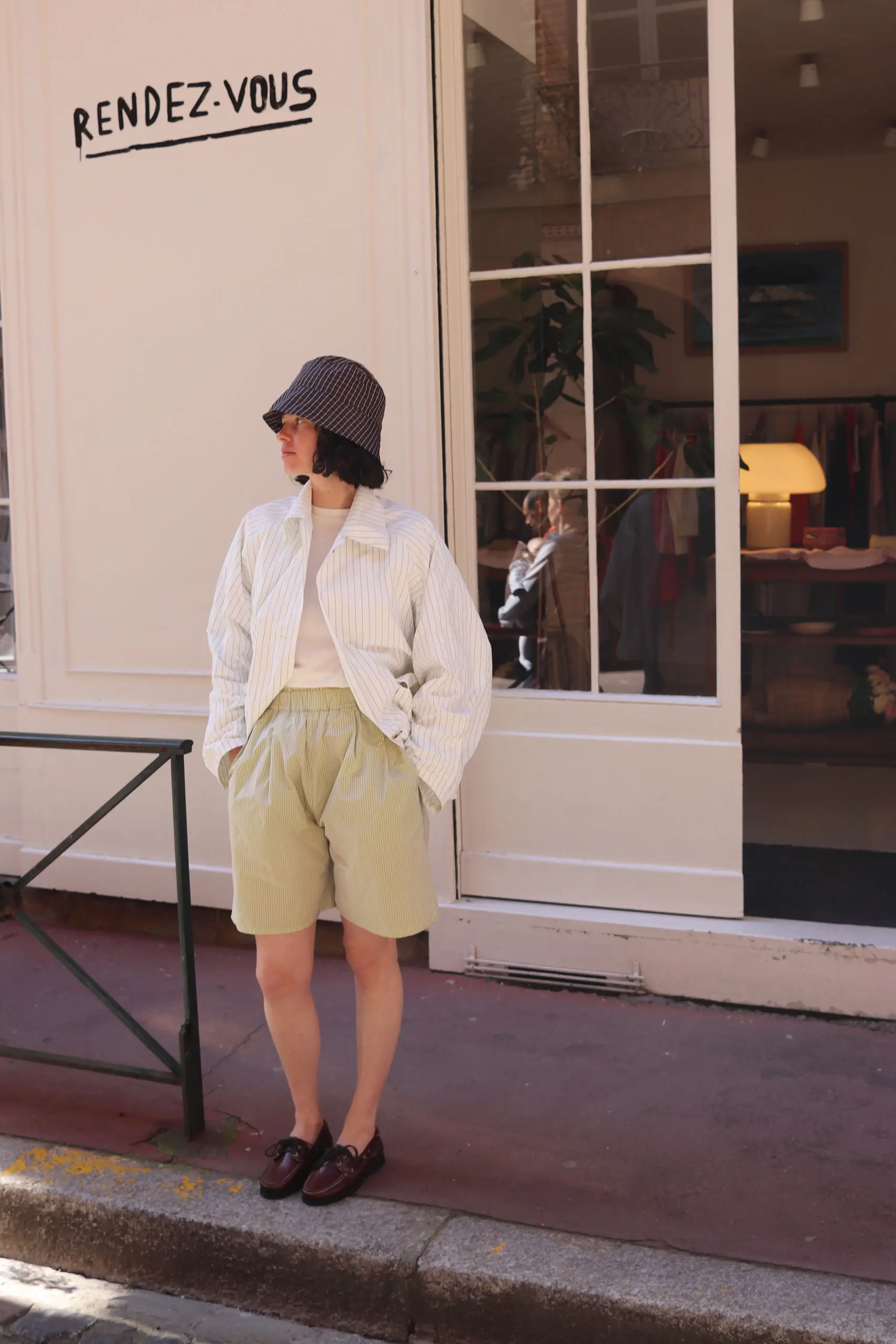 Eleph - LUCY SHORTS C9011002 - GREEN CHECK