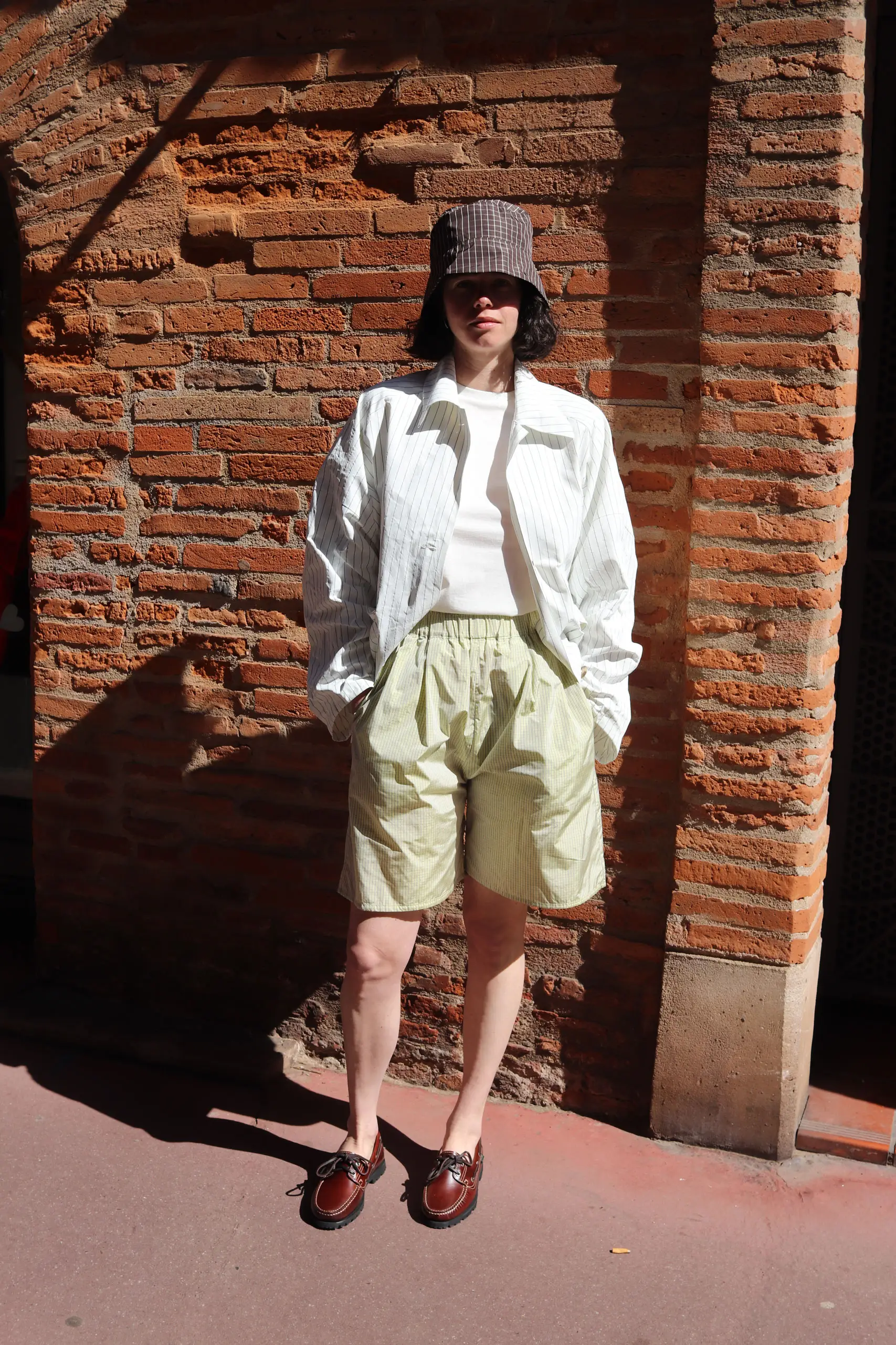 Eleph - LUCY SHORTS C9011002 - GREEN CHECK