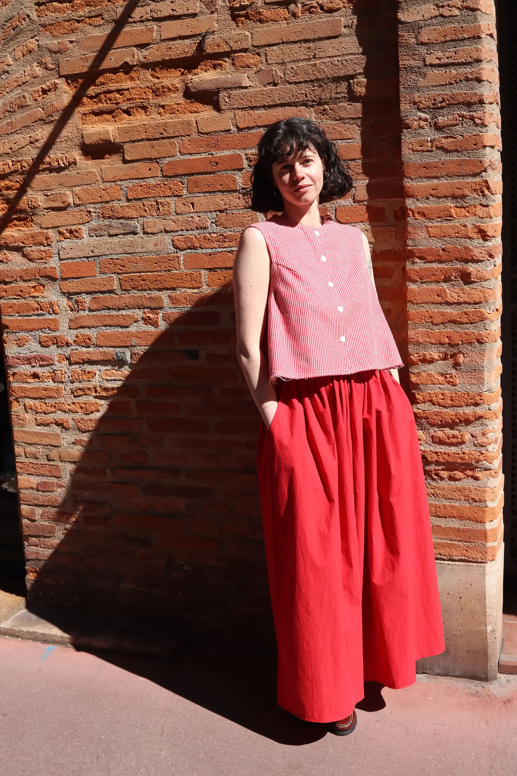 Eleph - A CROPPED TOP C9010301 - RED