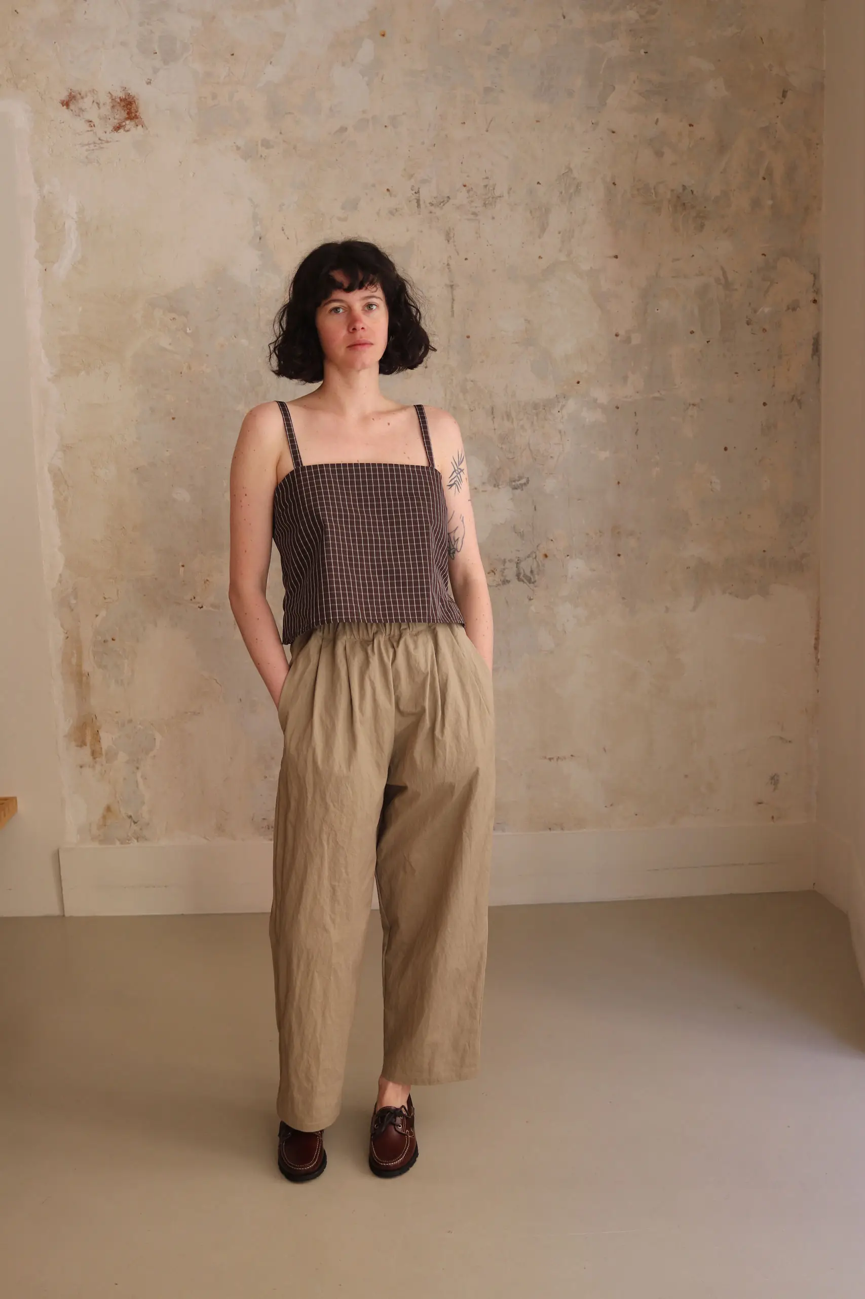 Eleph - LUCE EASY TROUSER C9010208 - KHAKI