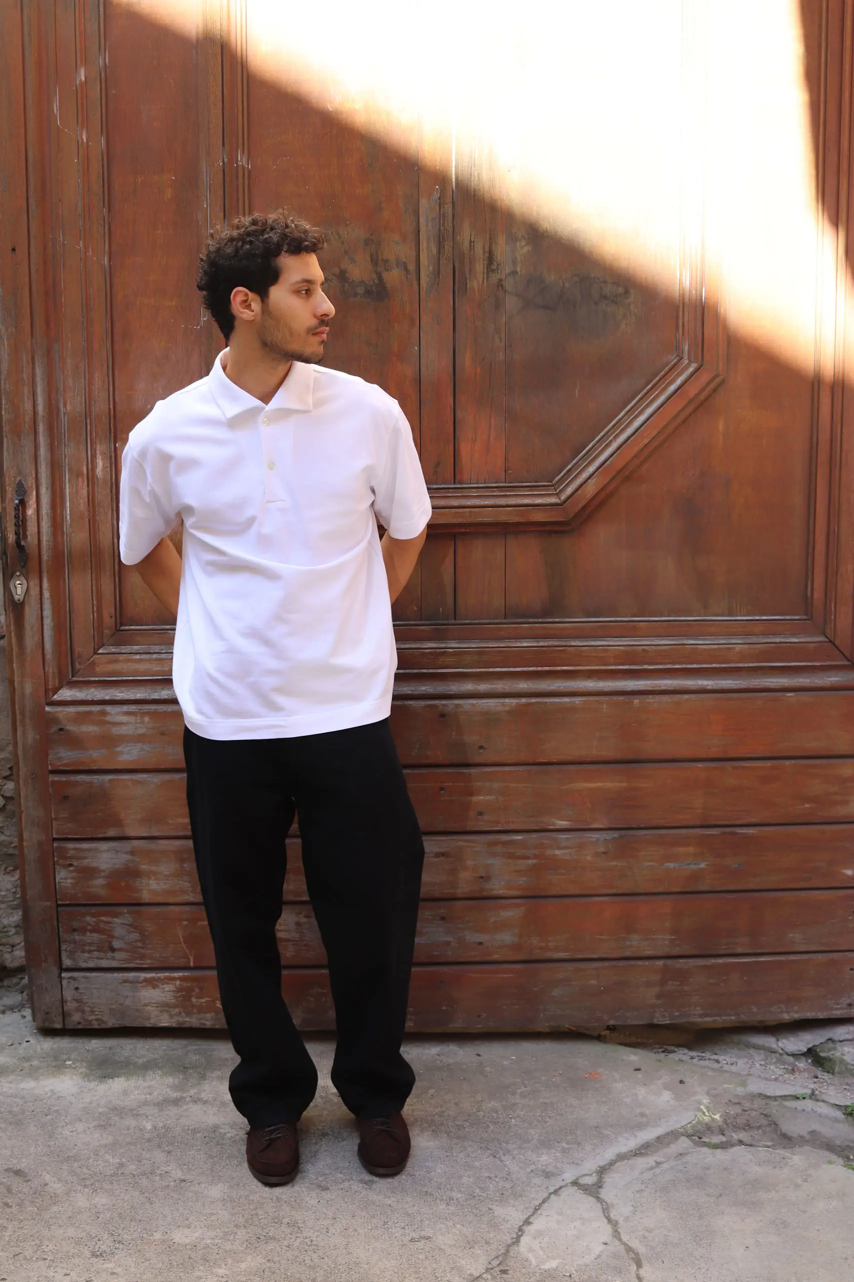 Arpenteur - MENS POLO - WHITE