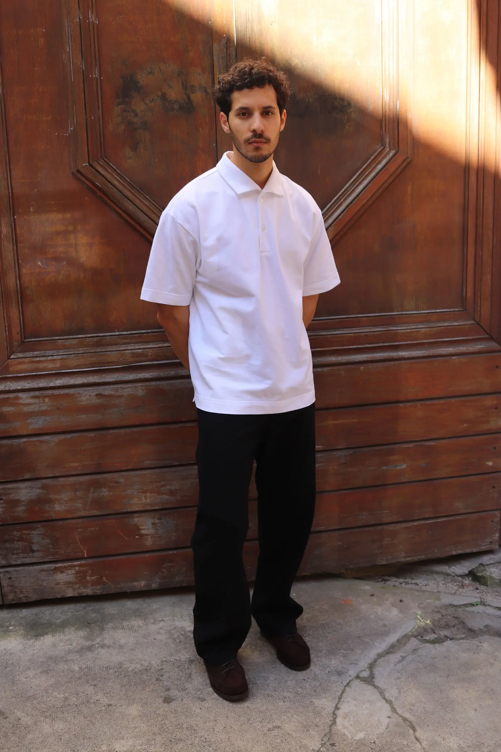 Arpenteur - MENS POLO - WHITE
