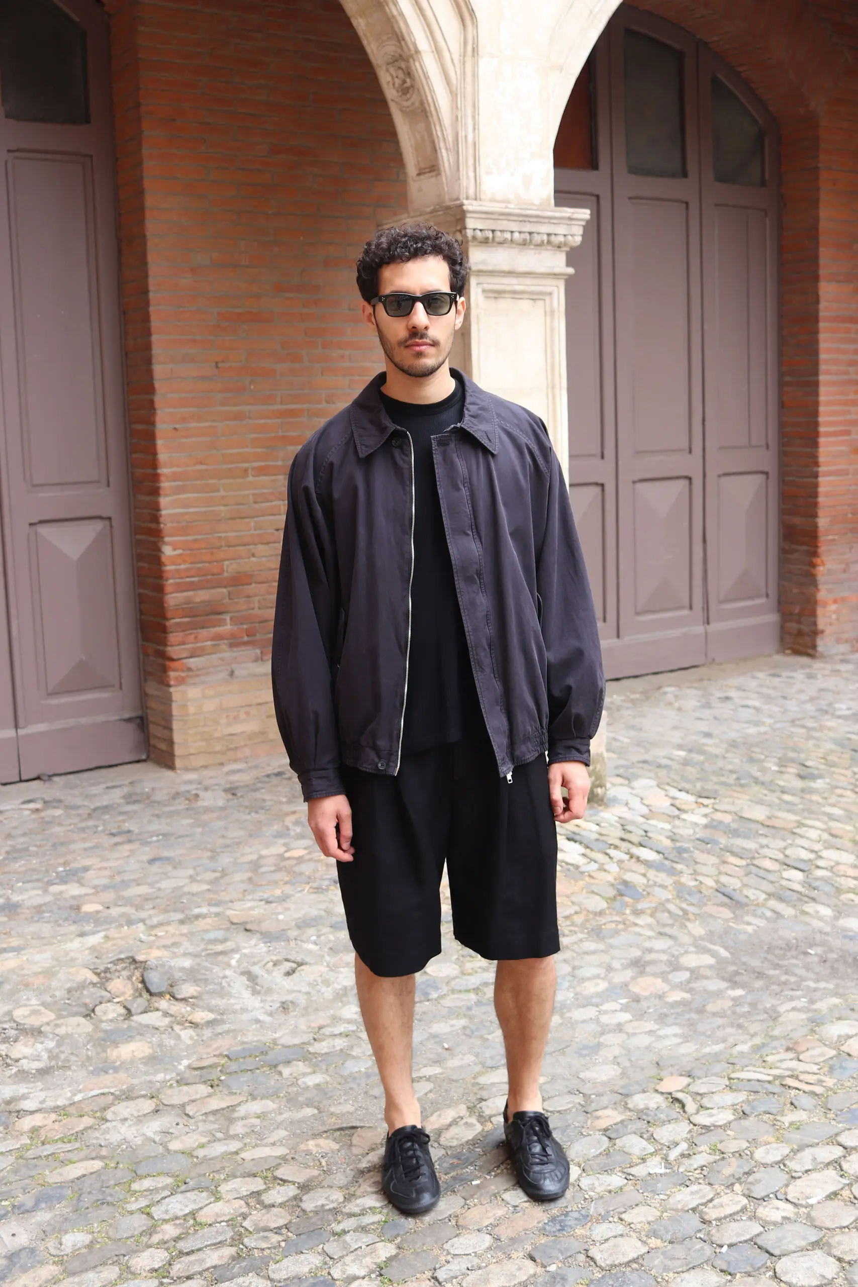 STEIN - VINTAGE HARRINTON ZIP JACKET ST.1404 - BLACK