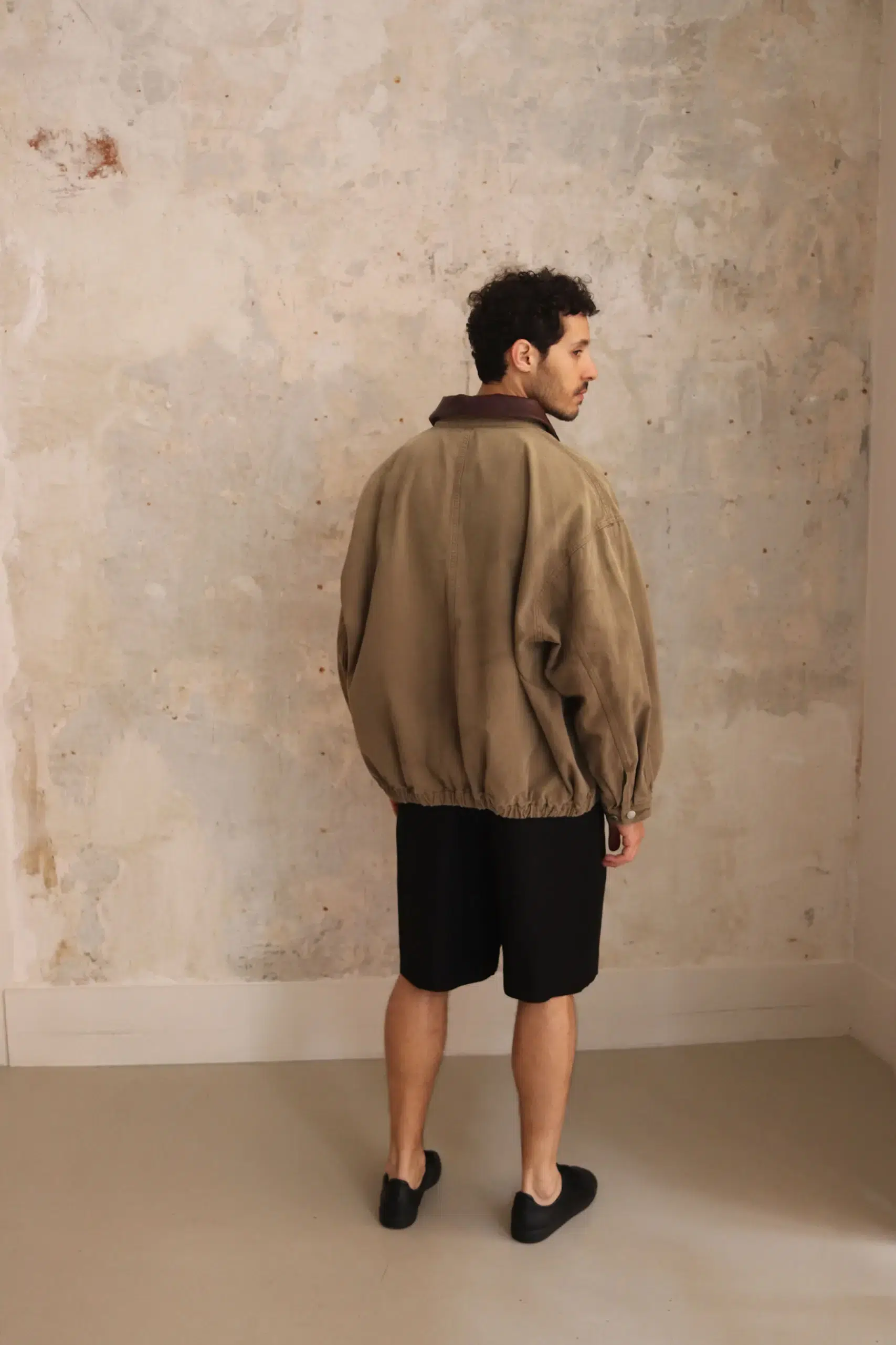 STEIN - SULFUR DYED OXFORD VINTAGE JACKET ST.1387 - K.BEIGE