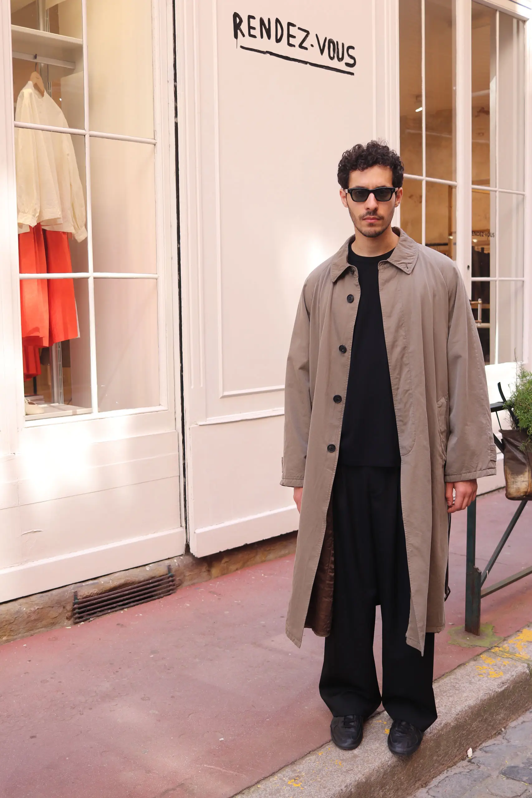 STEIN - COTTON RAYON VINTAGE PADDED BALMACAAN COAT ST.1370 - BEIGE