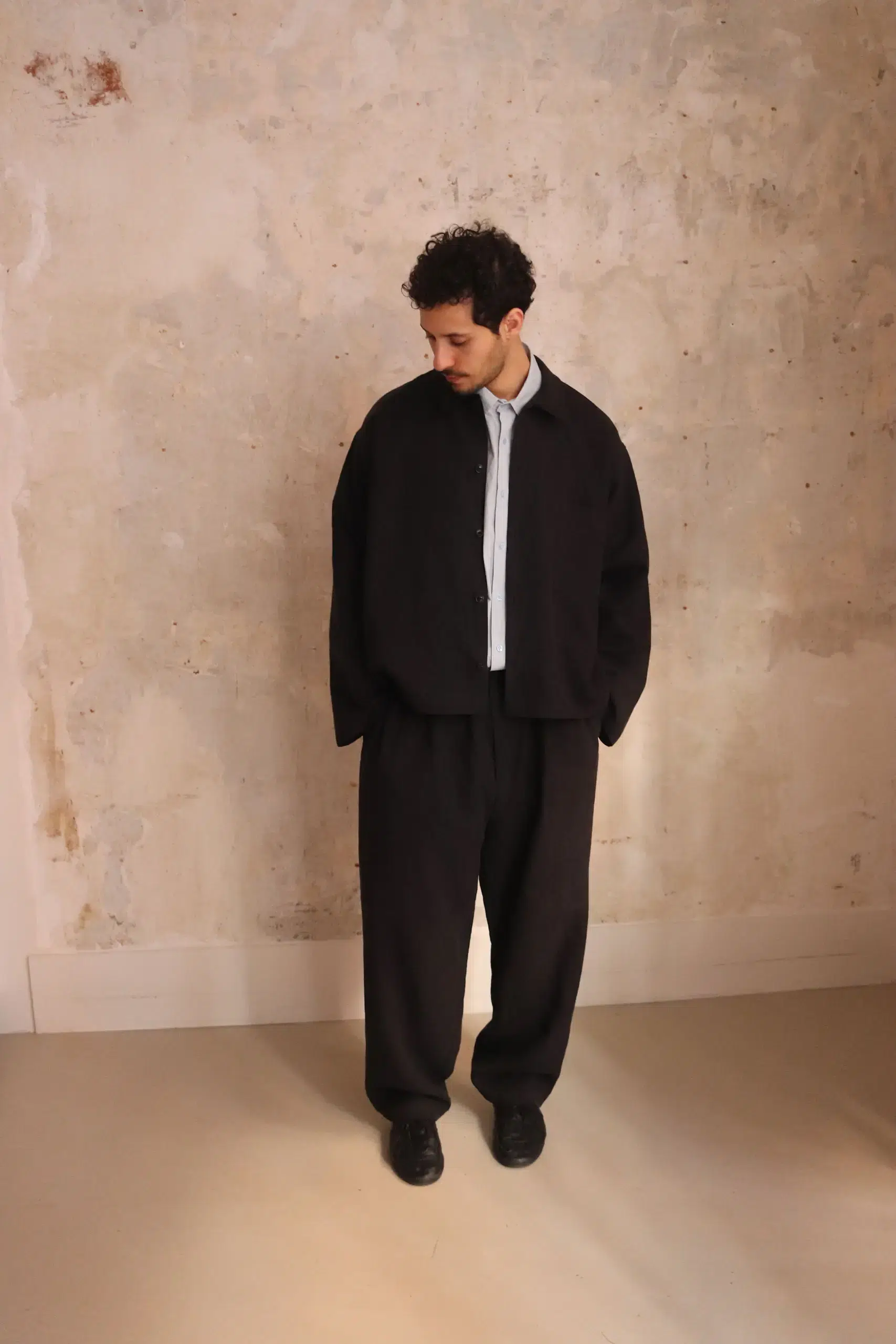 Yoko Sakamoto - WORK BLOUSE - BLACK