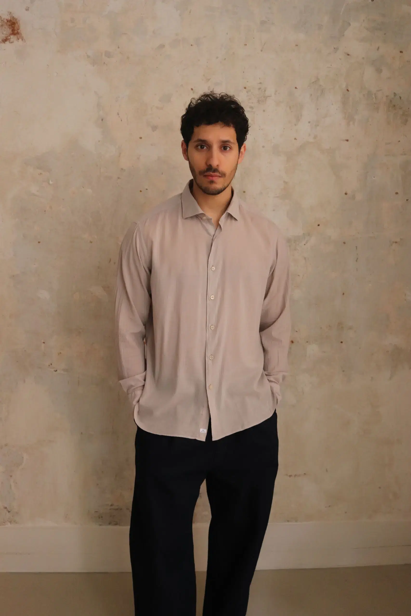 Everyday Shirts - MEN REGENT7 76T2920 - NAT UNITO TINTO CAPO / GAR.DYED NAT PLAIN