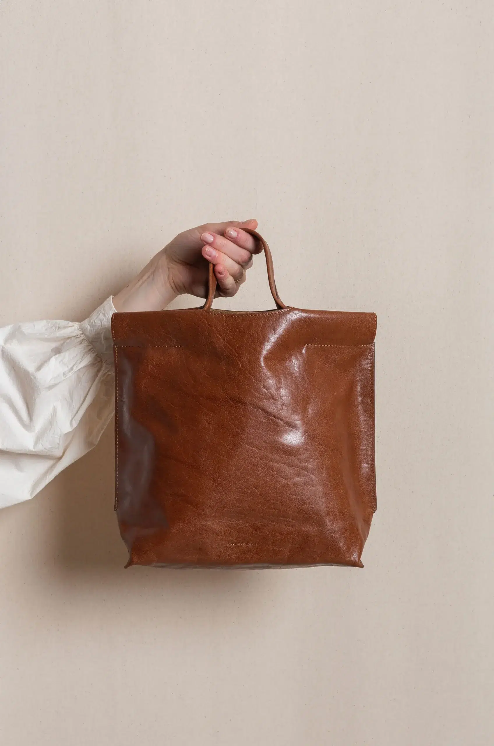 Bea Mombaers bags - SHOPPER S TUMBLED - COGNAC