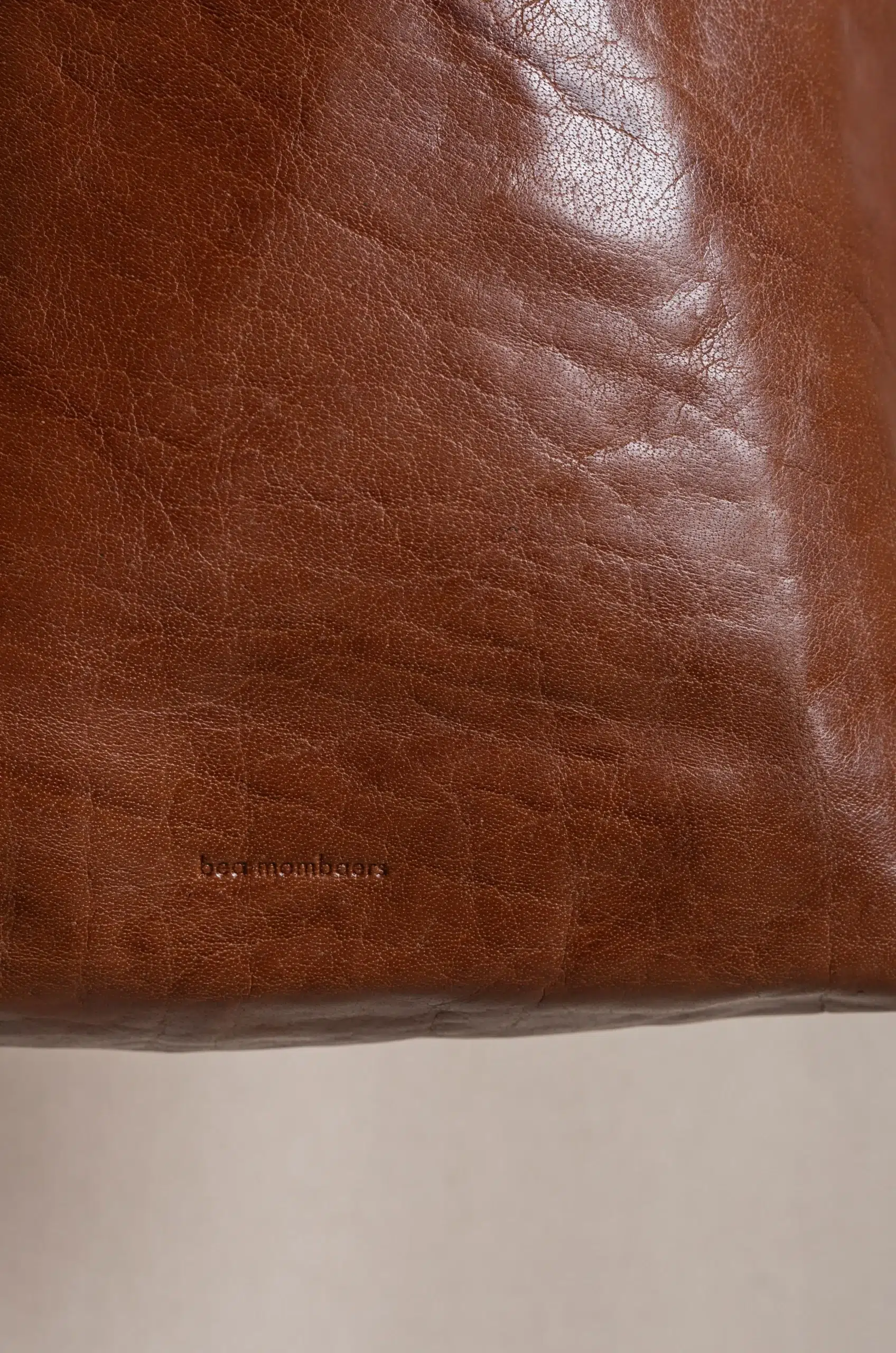 Bea Mombaers bags - SHOPPER S TUMBLED - COGNAC