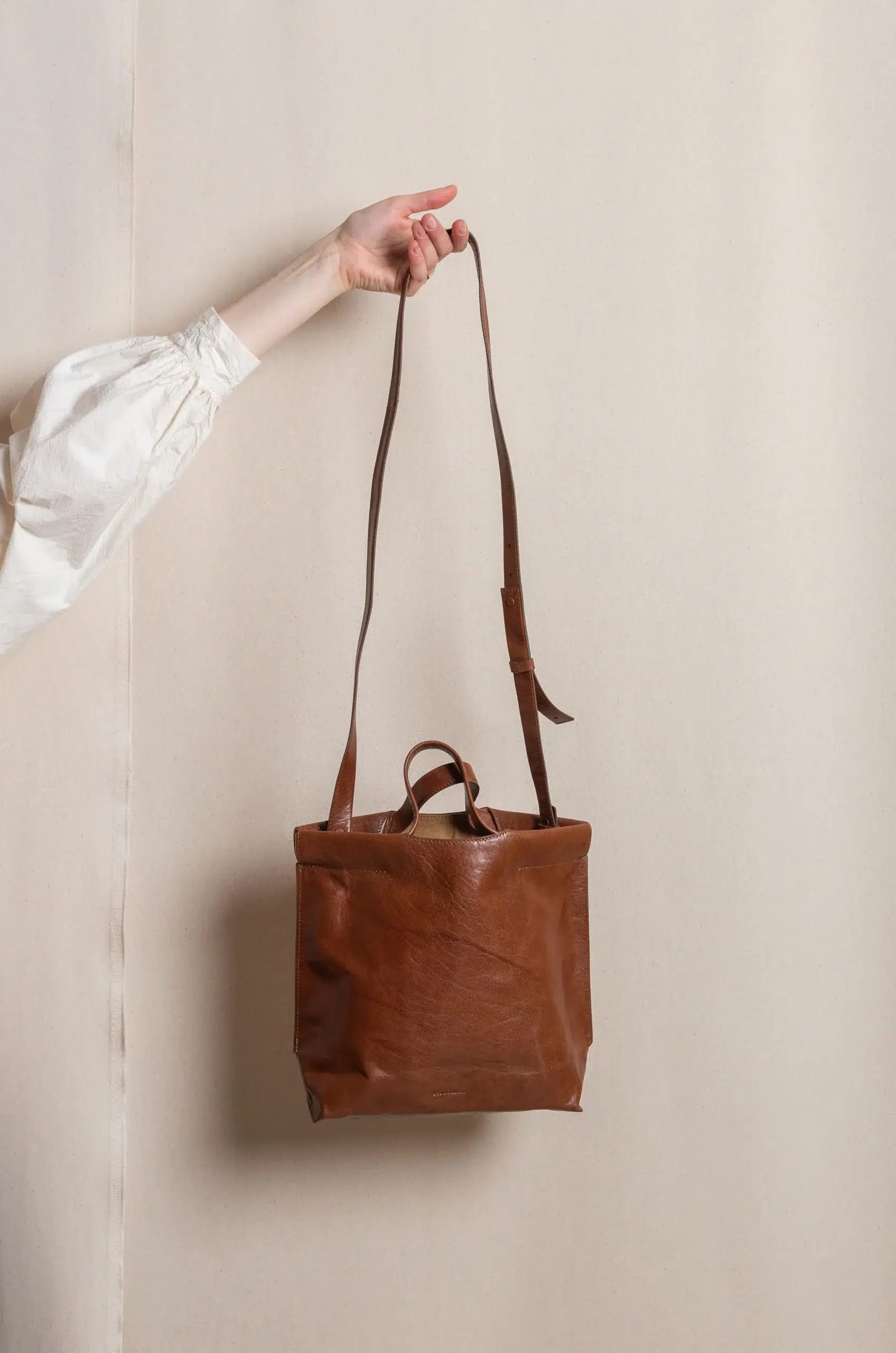 Bea Mombaers bags - SHOPPER S TUMBLED - COGNAC
