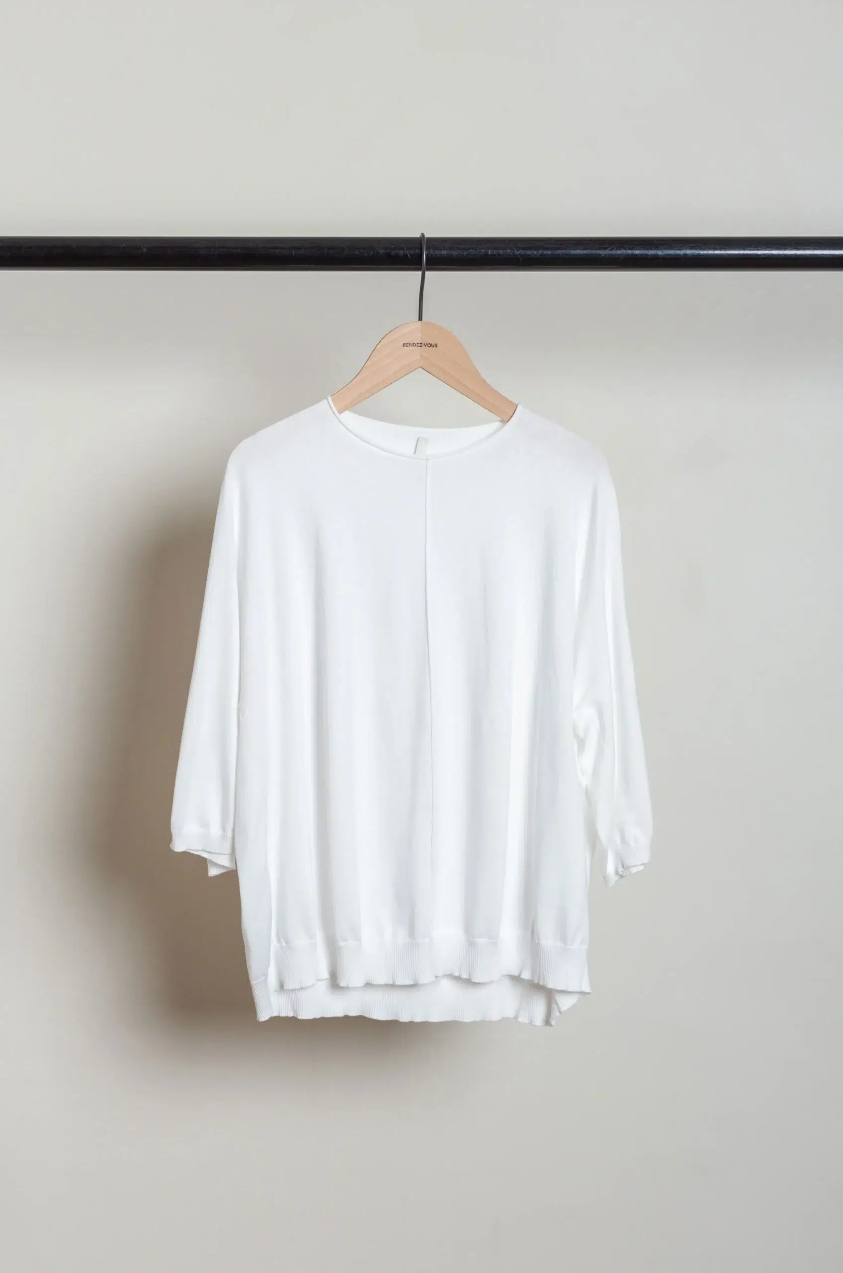 Boboutic - Short Sleeves Sweater 5011 - Milk