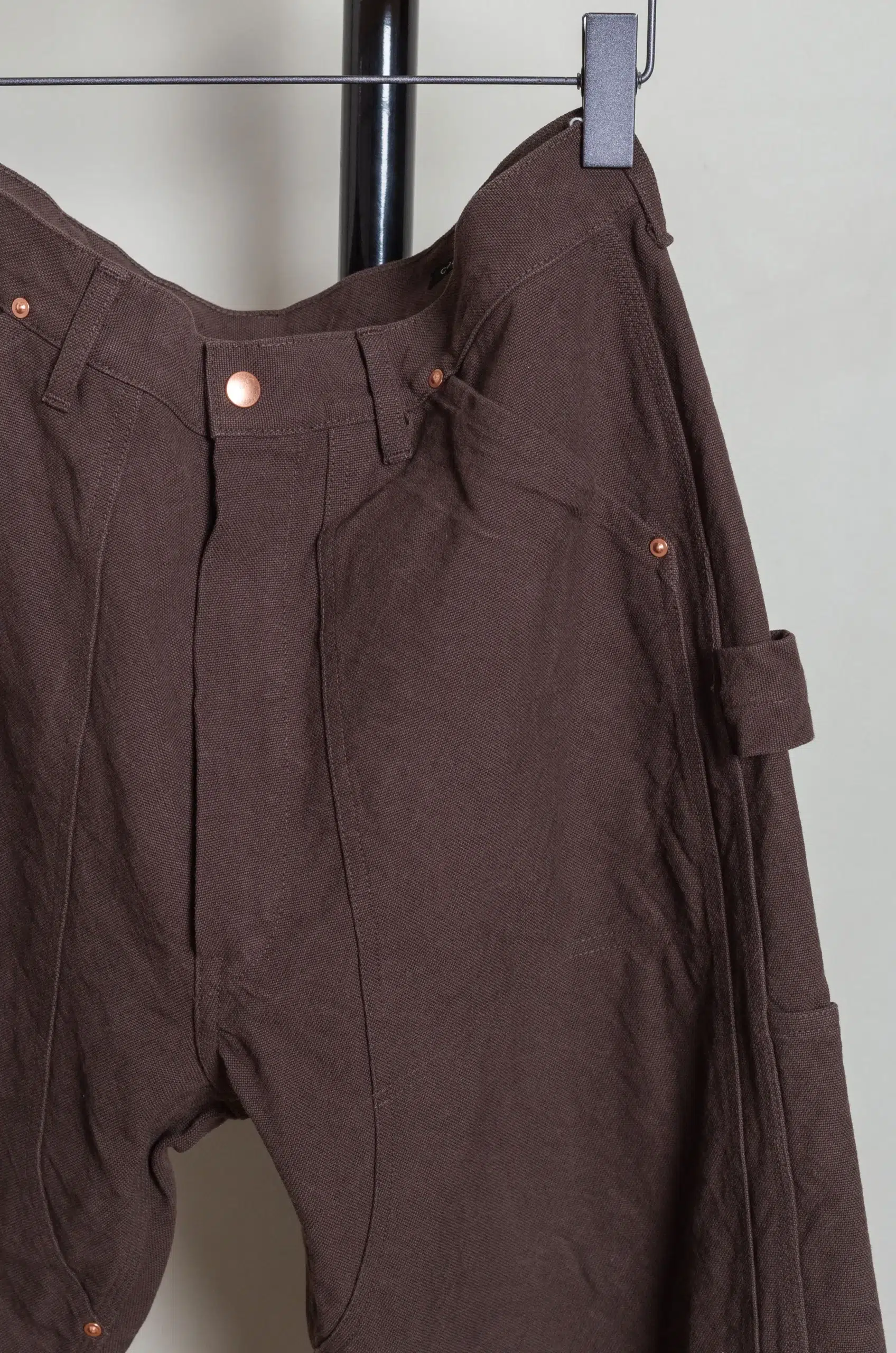 Comoli - COTTON DUCK PAINTER PANTS D01-03007 - BROWN