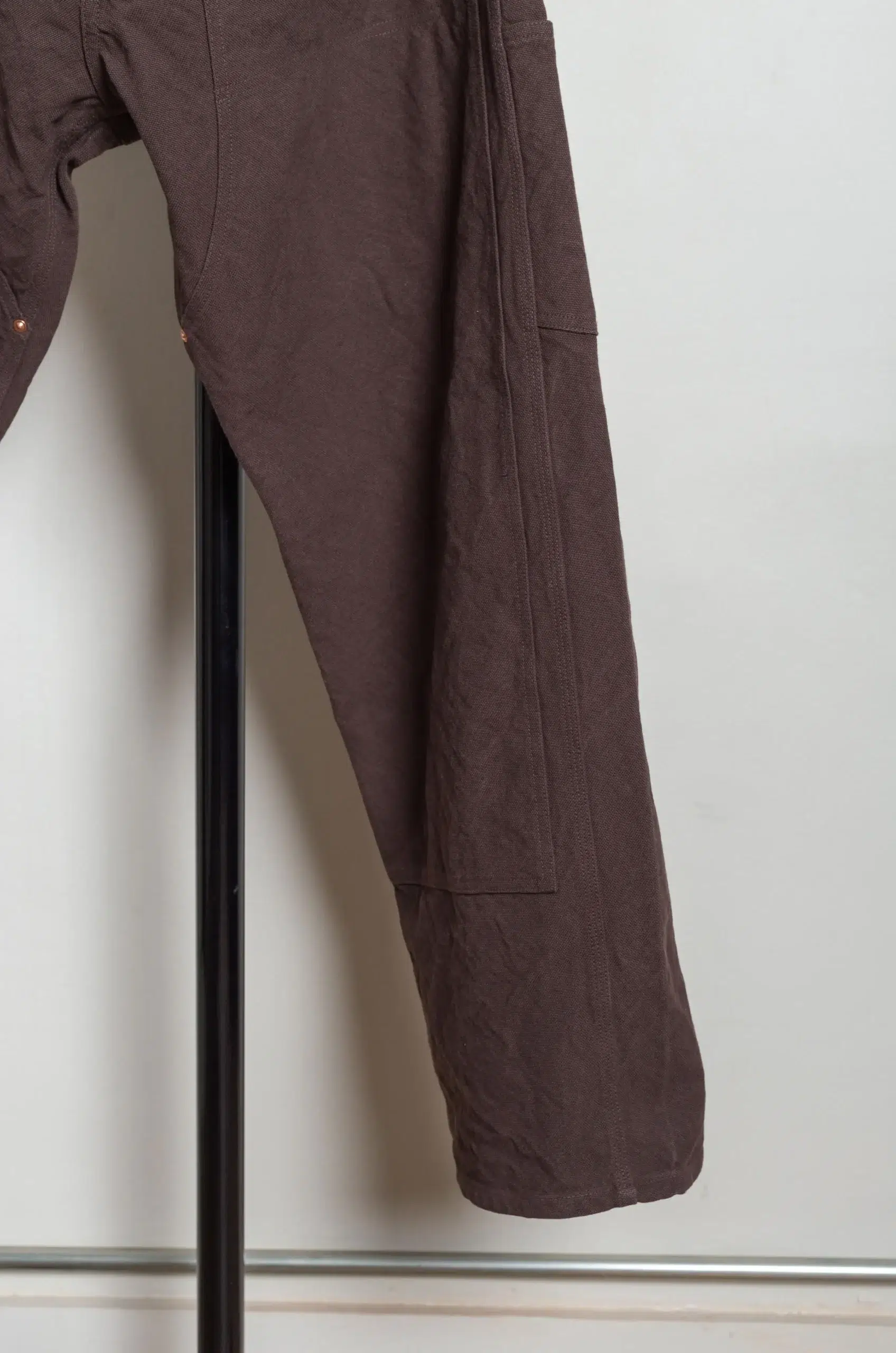 Comoli - COTTON DUCK PAINTER PANTS D01-03007 - BROWN