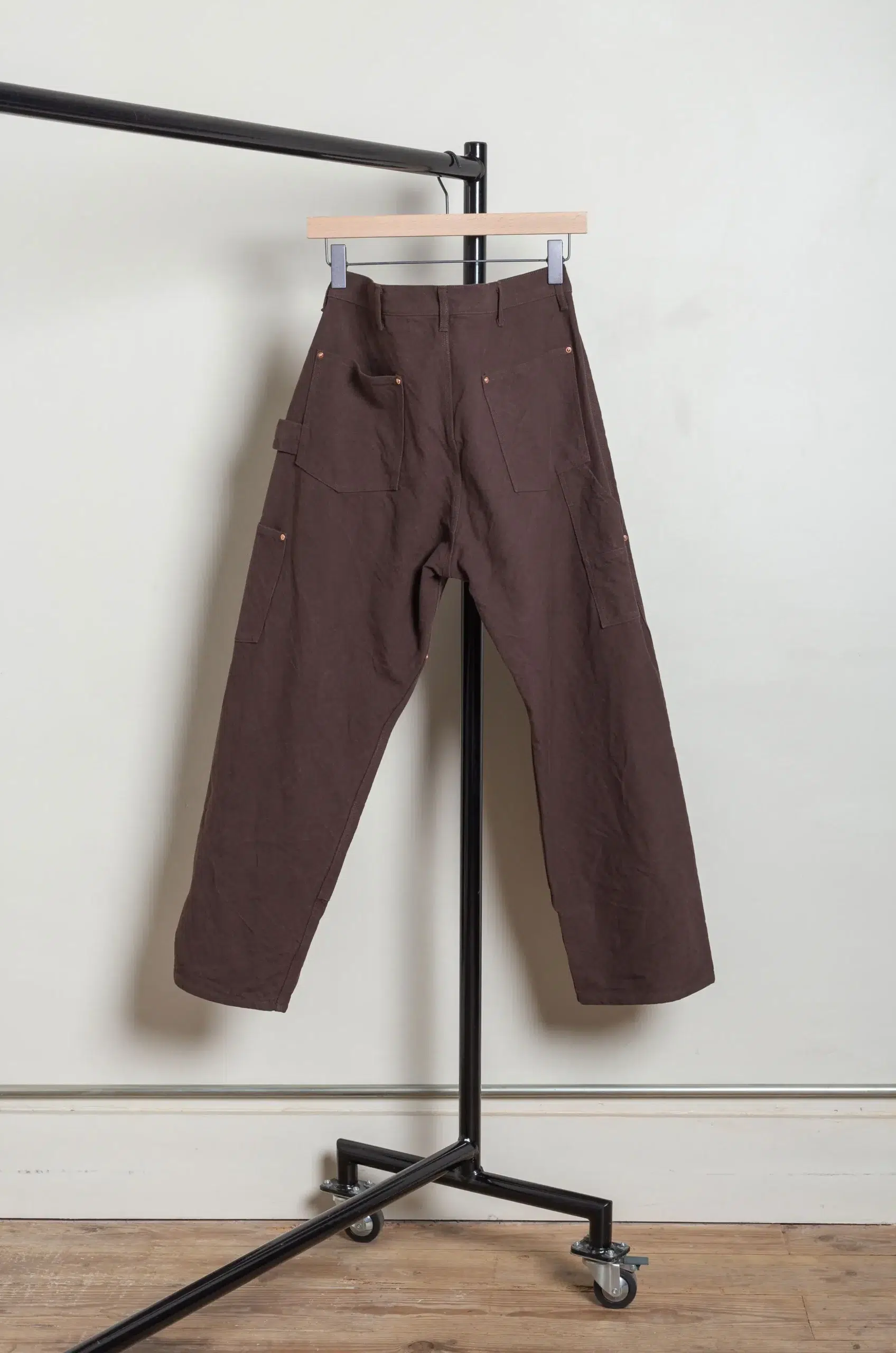 Comoli - COTTON DUCK PAINTER PANTS D01-03007 - BROWN