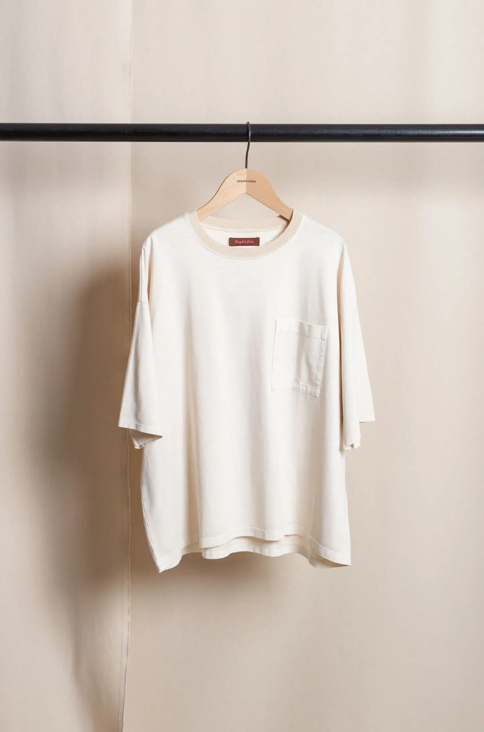 Dopple & Scent - Pigment-Dyed T-shirt DS01026 - Ivory