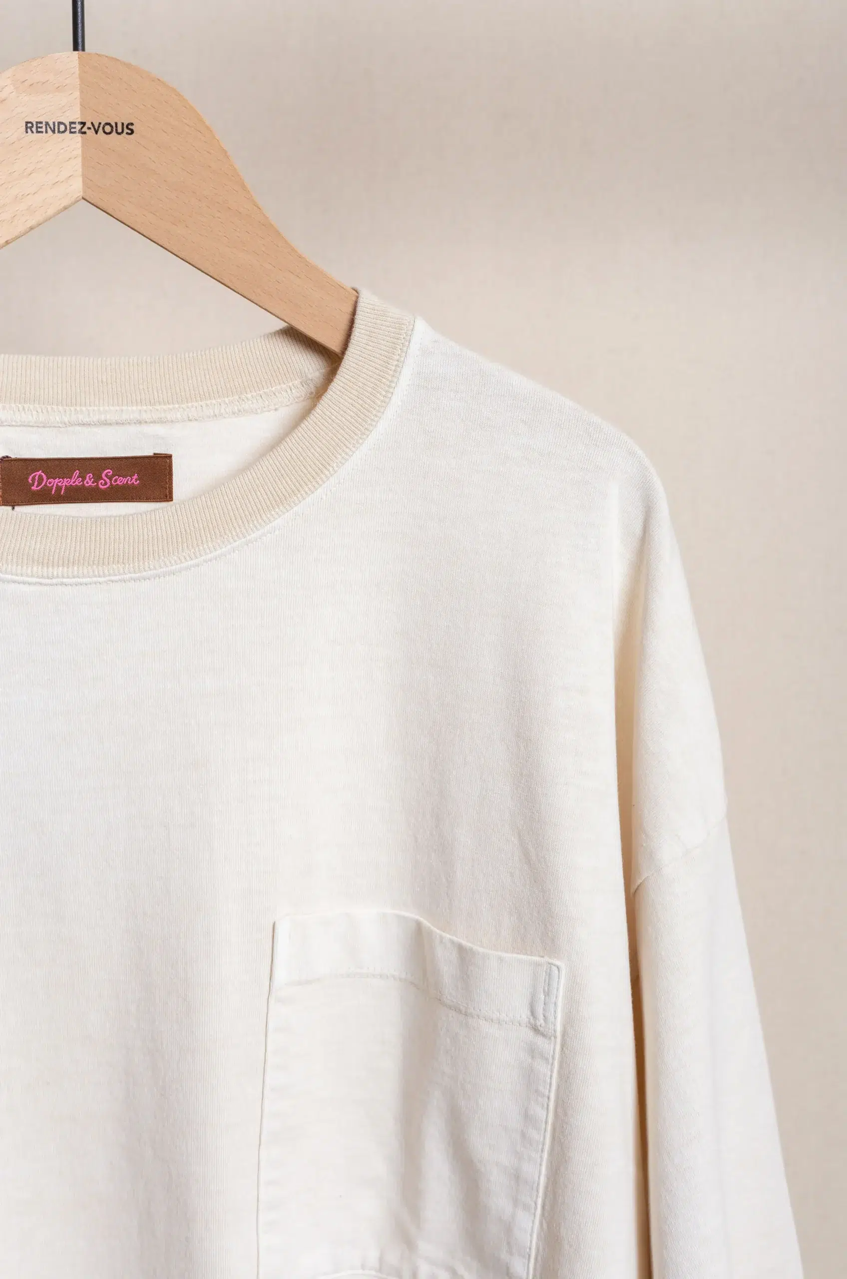 Dopple & Scent - Pigment-Dyed T-shirt DS01026 - Ivory