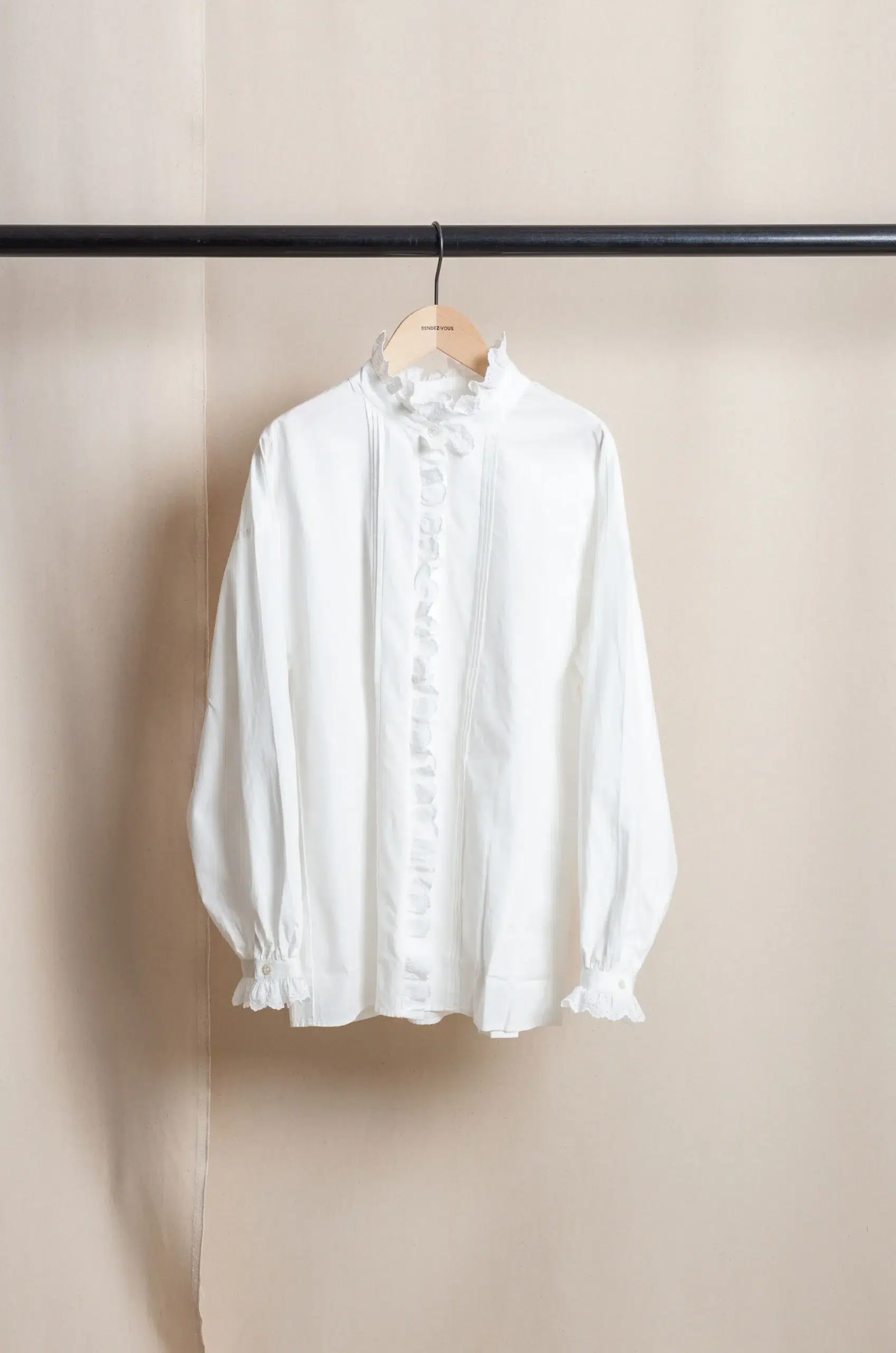 Dopple&Scent - Vintage Lace Blouse DS01013 - White