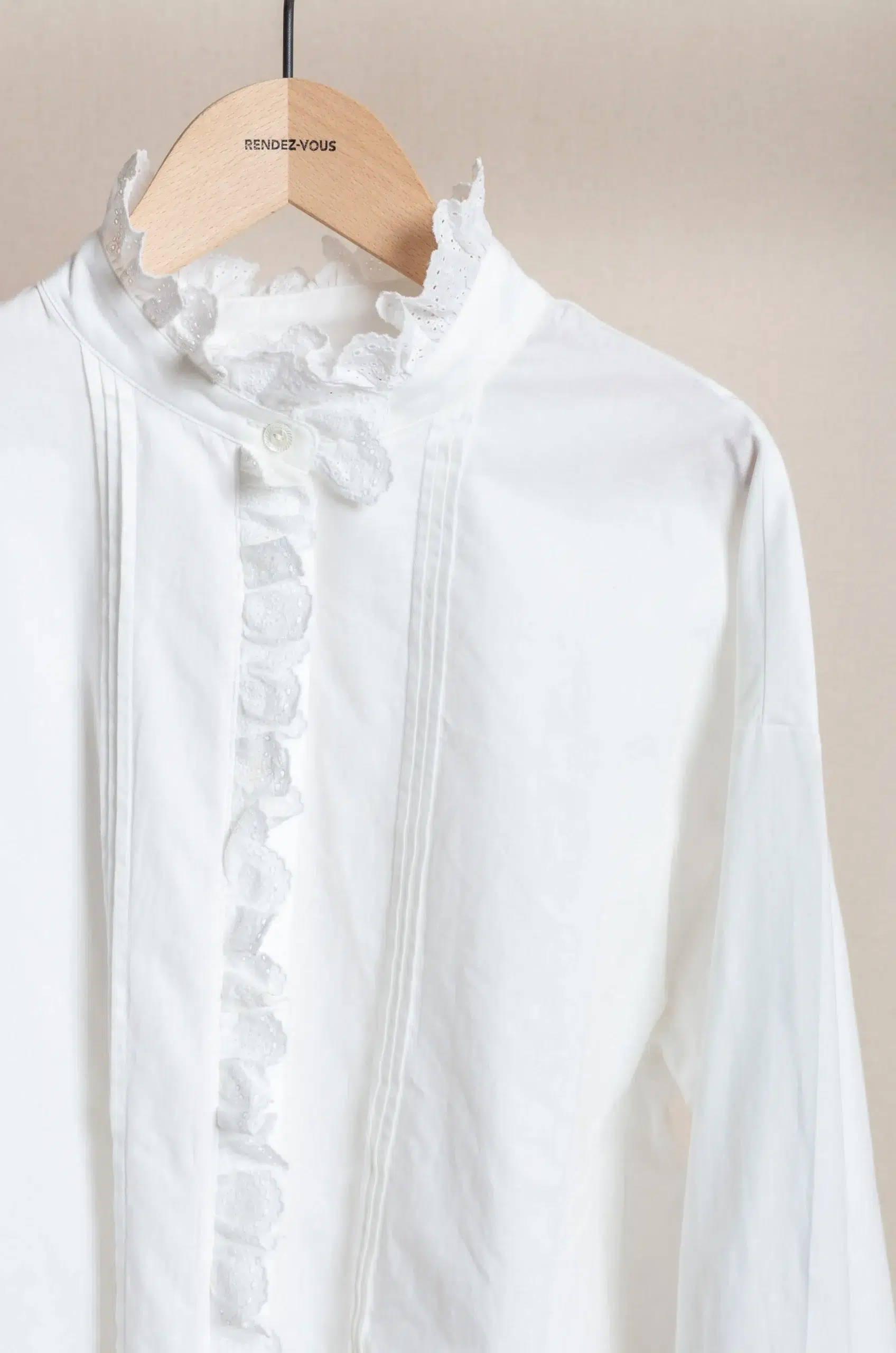 Dopple&Scent - Vintage Lace Blouse DS01013 - White