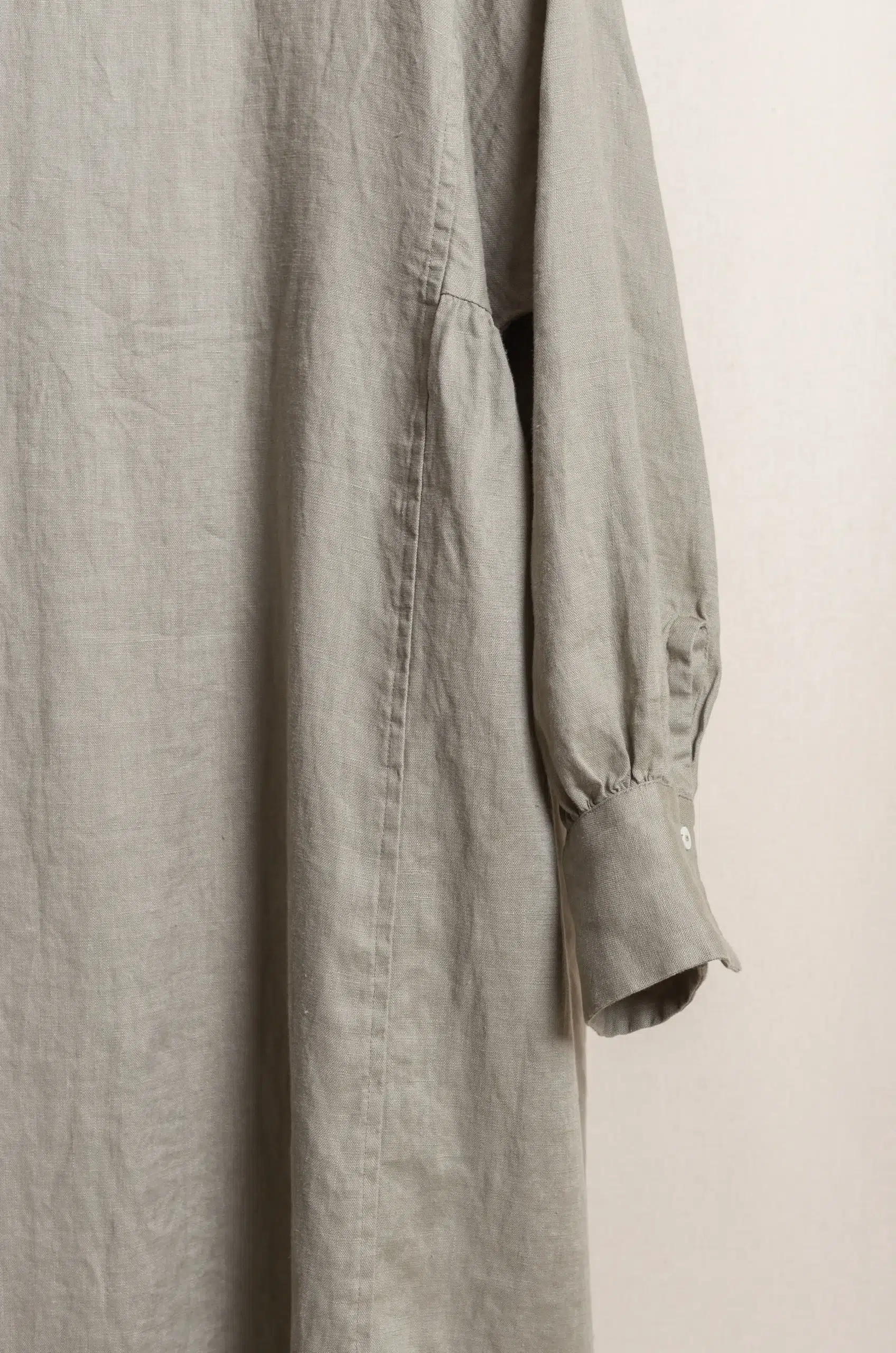 Dopple & Scent - Linen Gather Dress DS01001 - Beige