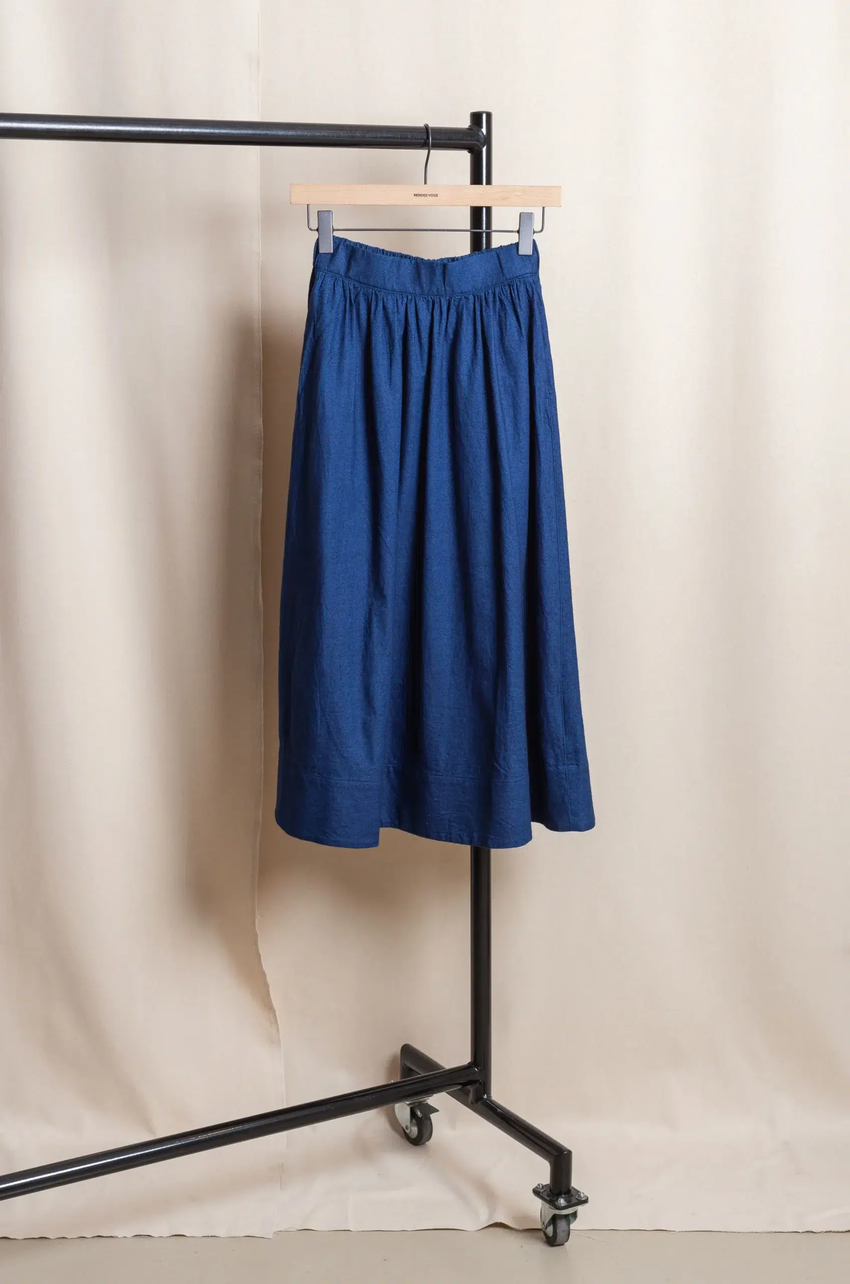 Dopple & Scent - Gathered Skirt DS01009 - Indigo