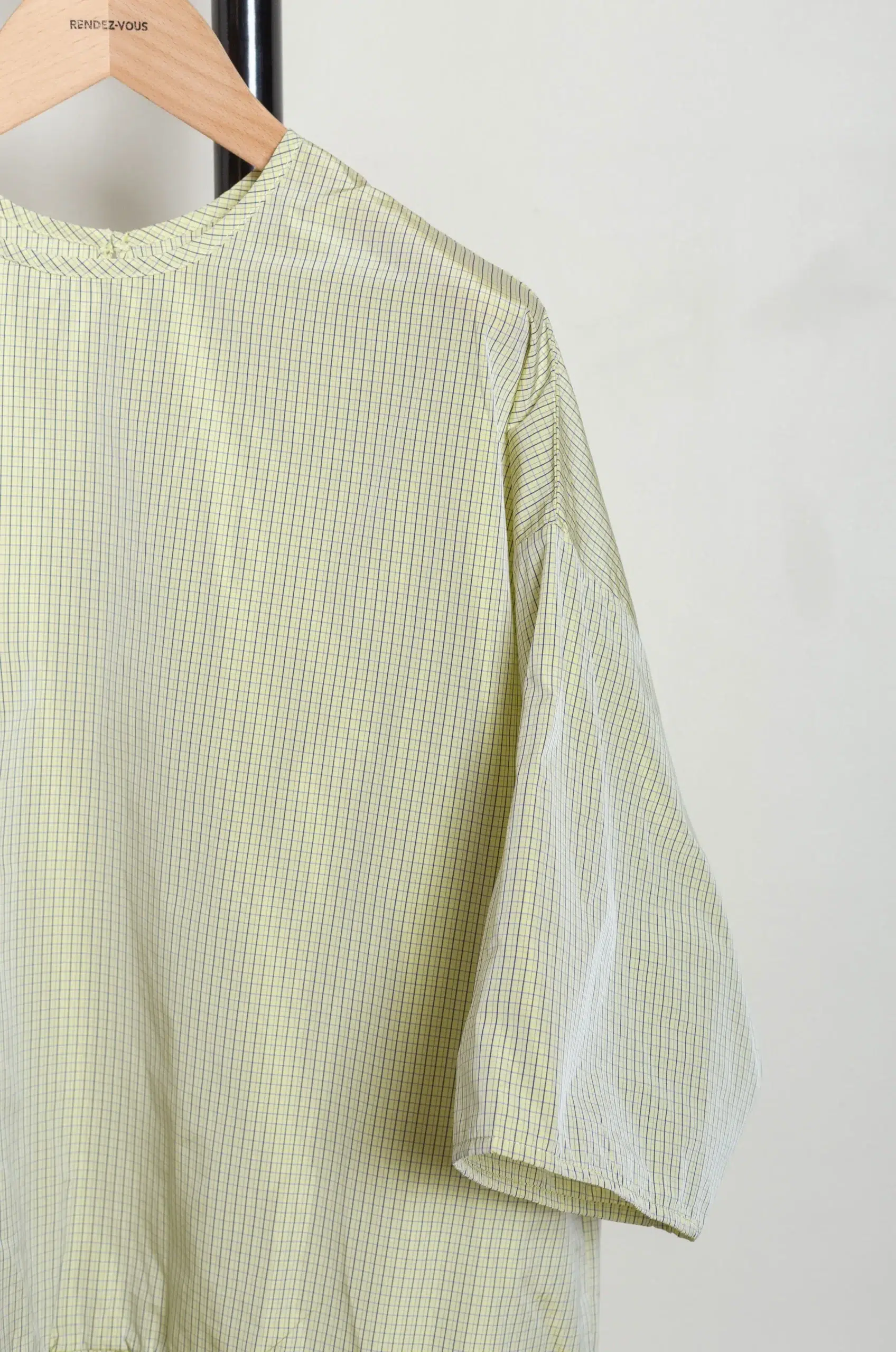 Eleph - SHORT MUMU DRESS C9010417 - GREEN CHECK