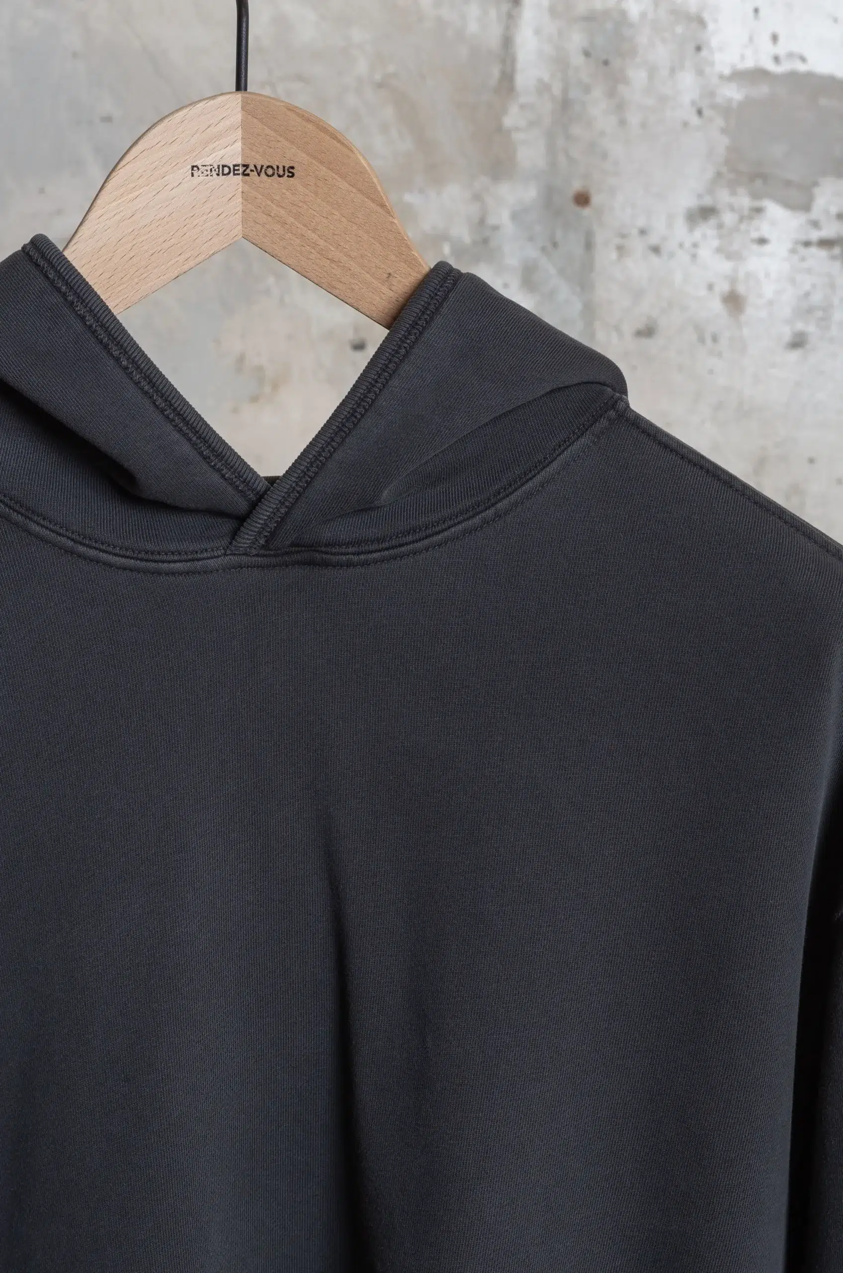 Lady White - MINI HOODIE - PIGMENT CHARCOAL