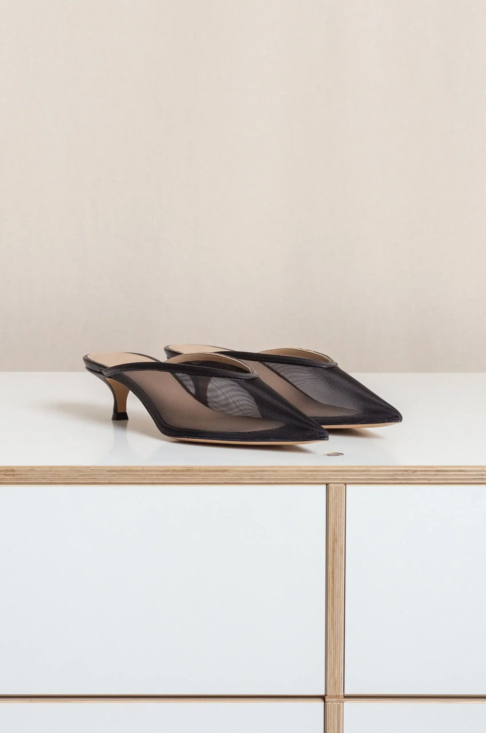 Le Monde Béryl - VENETIAN KITTEN MULE - BLACK