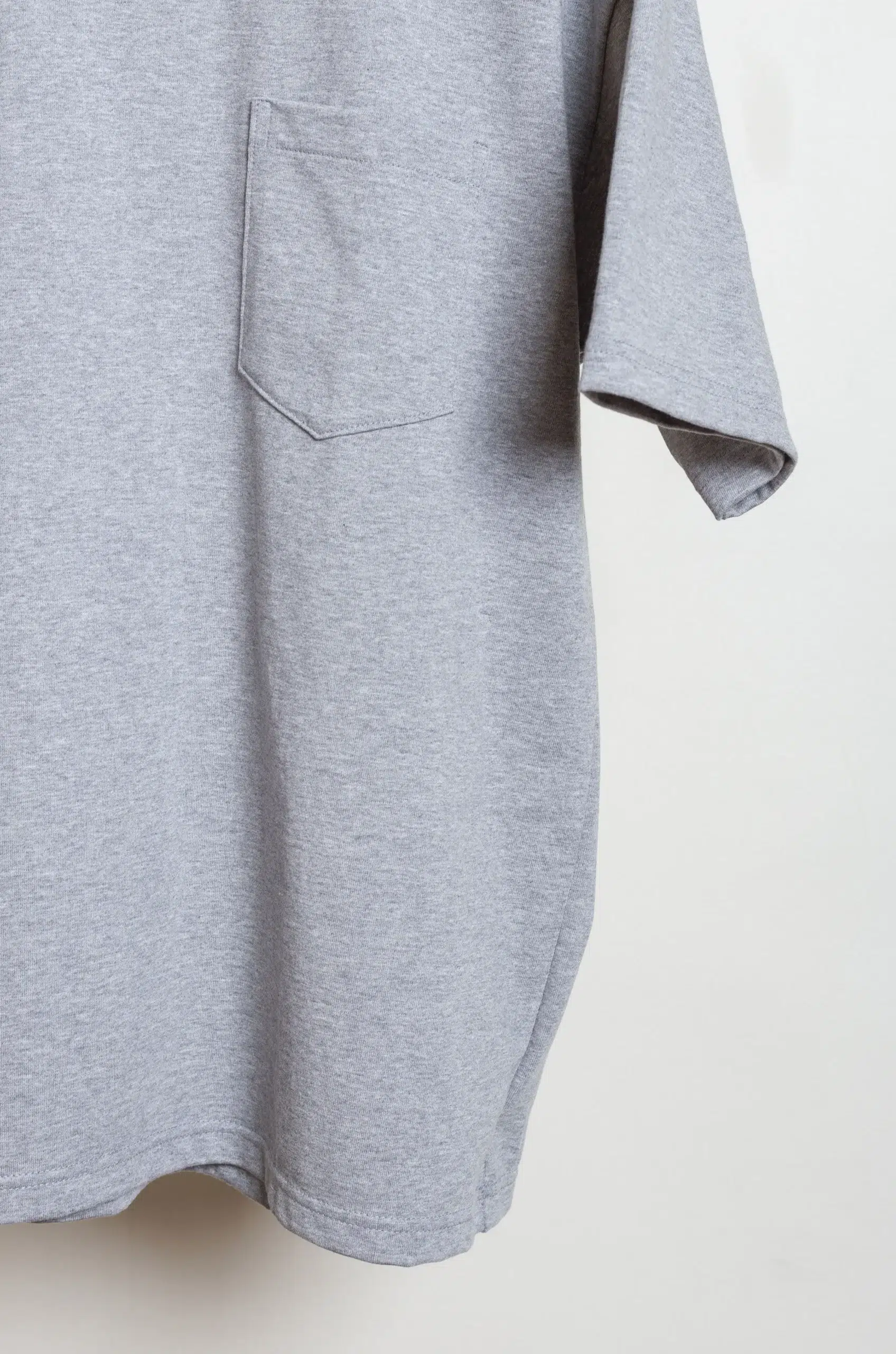 Orslow - STURDY COTTON T-SHIRT WITH POCKET 03-0017N-64 - HEATHER GRAY