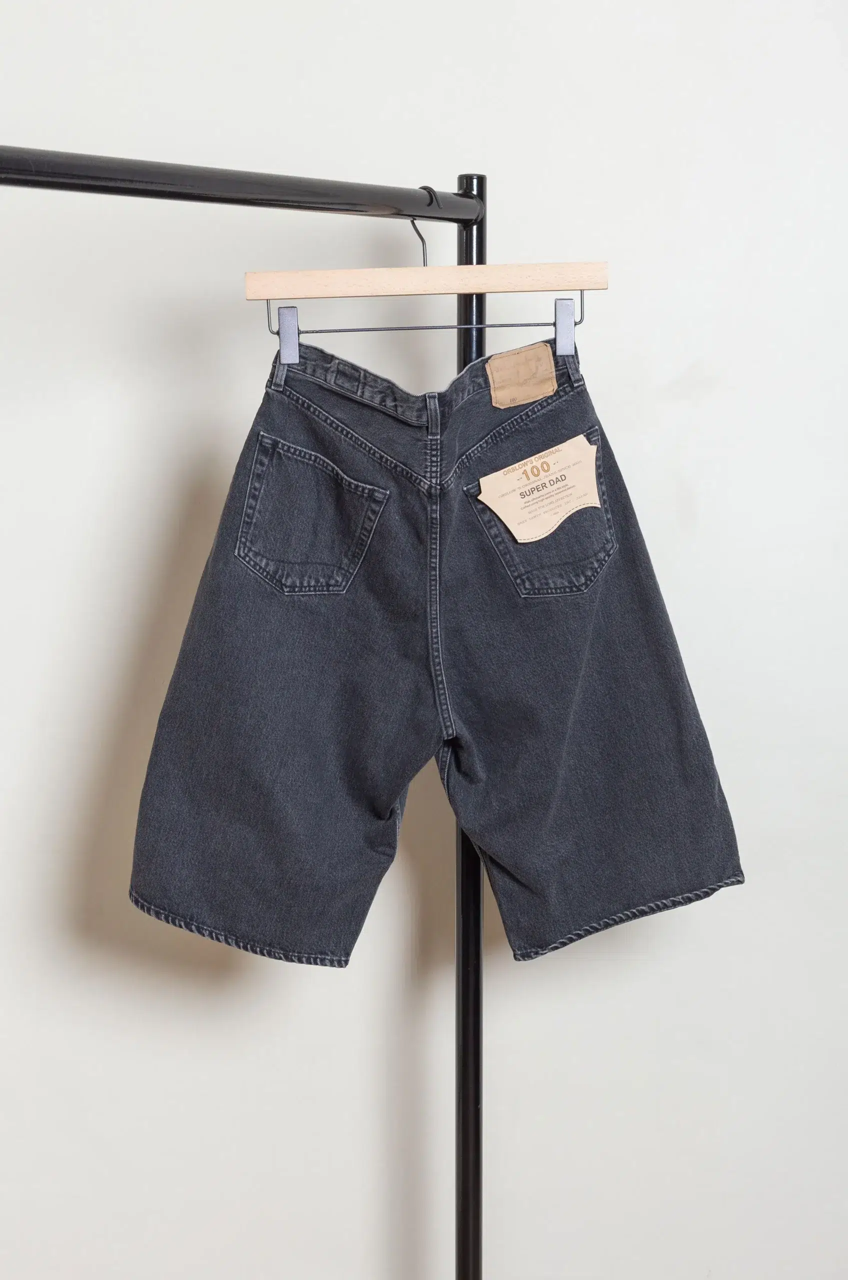 Orslow - SUPER DAD'S FIT SHORTS 01-7100W-D61S - BLACK DENIM STONE