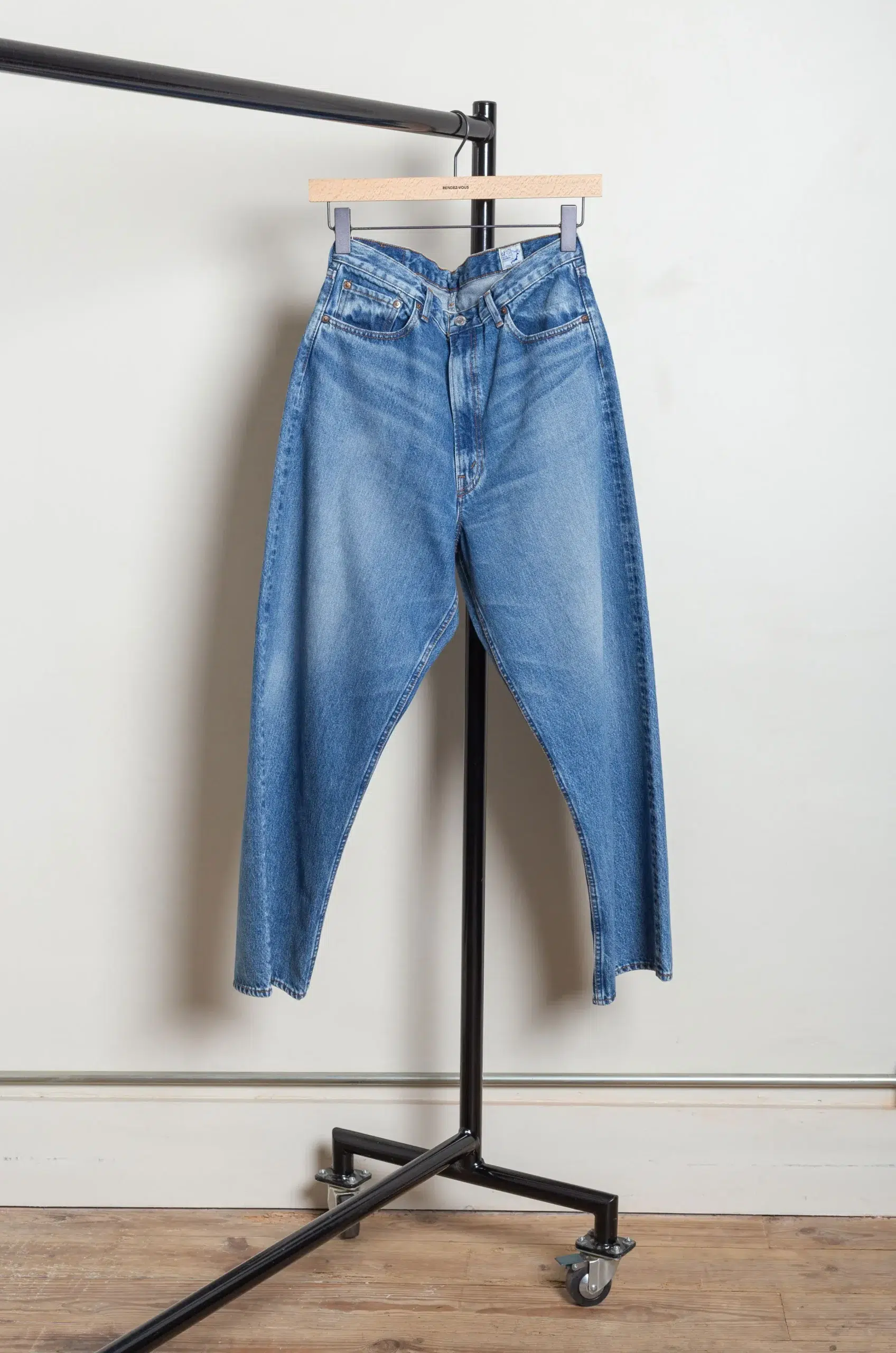 Orslow - UNISEX SUPER DAD'S DENIM PANTS 01-1100W-95 - DENIM USED