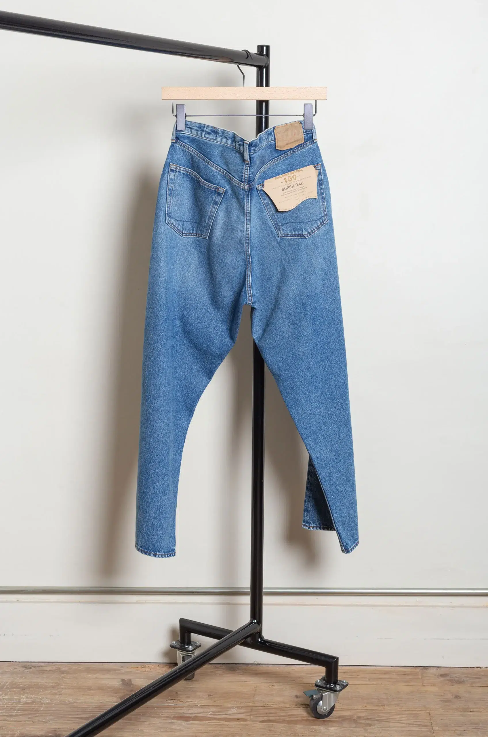 Orslow - UNISEX SUPER DAD'S DENIM PANTS 01-1100W-95 - DENIM USED