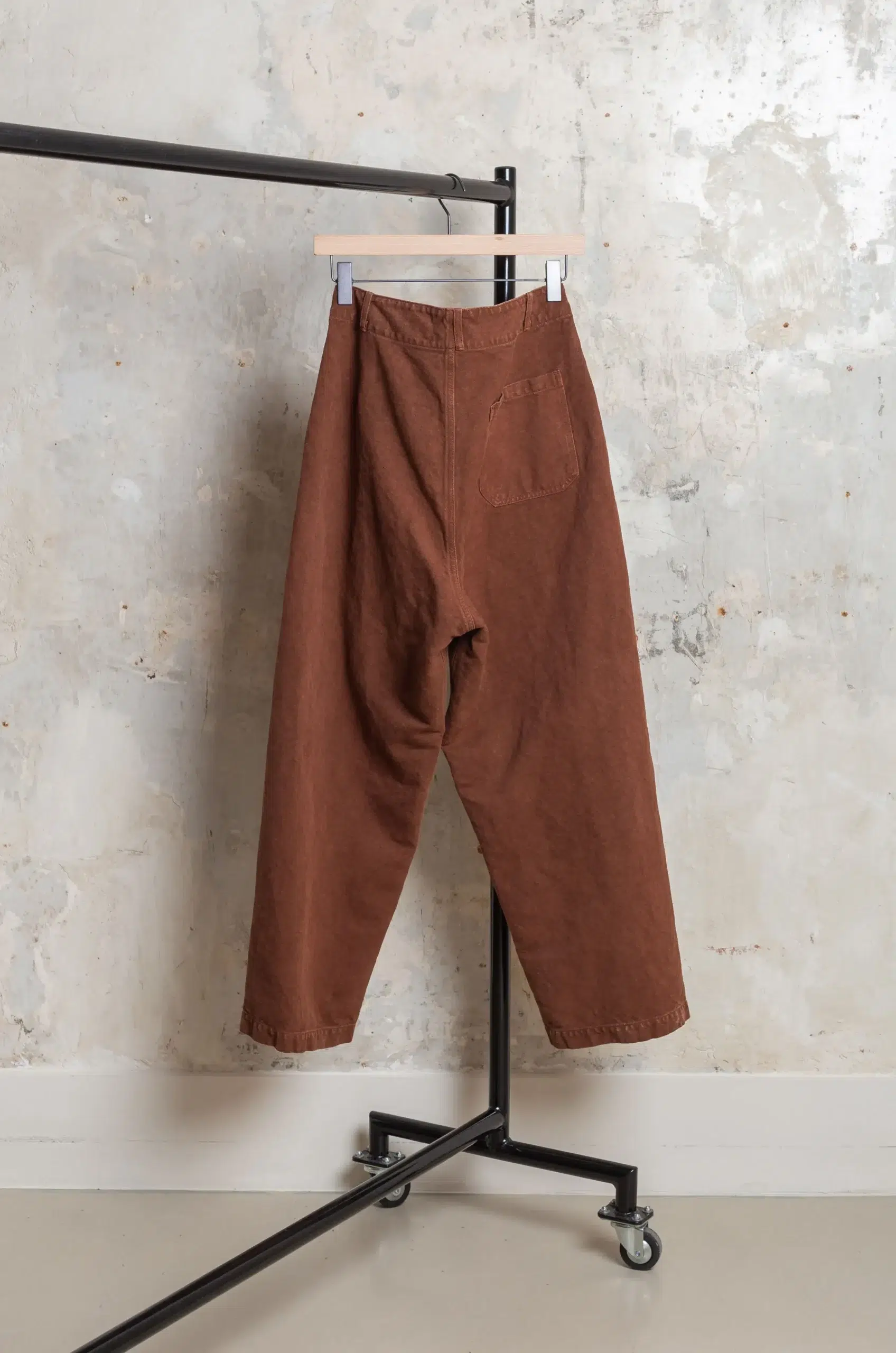 Kaptain Sunshine - COTTON HEMP WIDE PANTS KS26SPT15 - BROWN