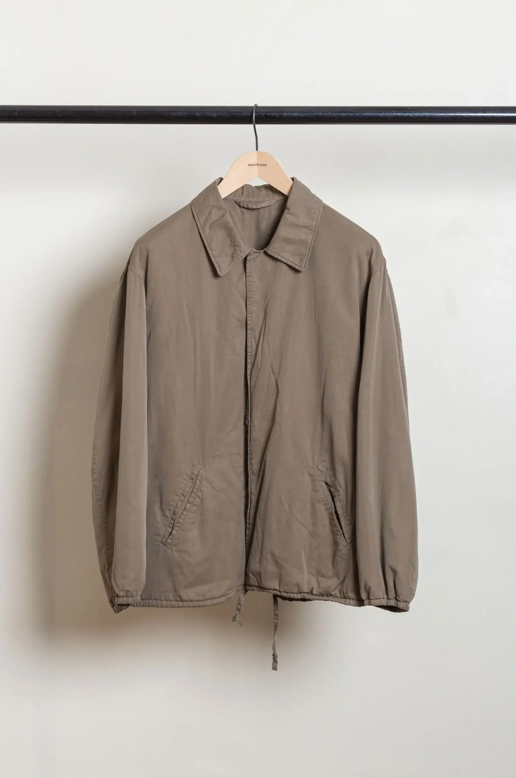 STEIN - COTTON RAYON VINTAGE COACH JACKET ST.1405 - BEIGE