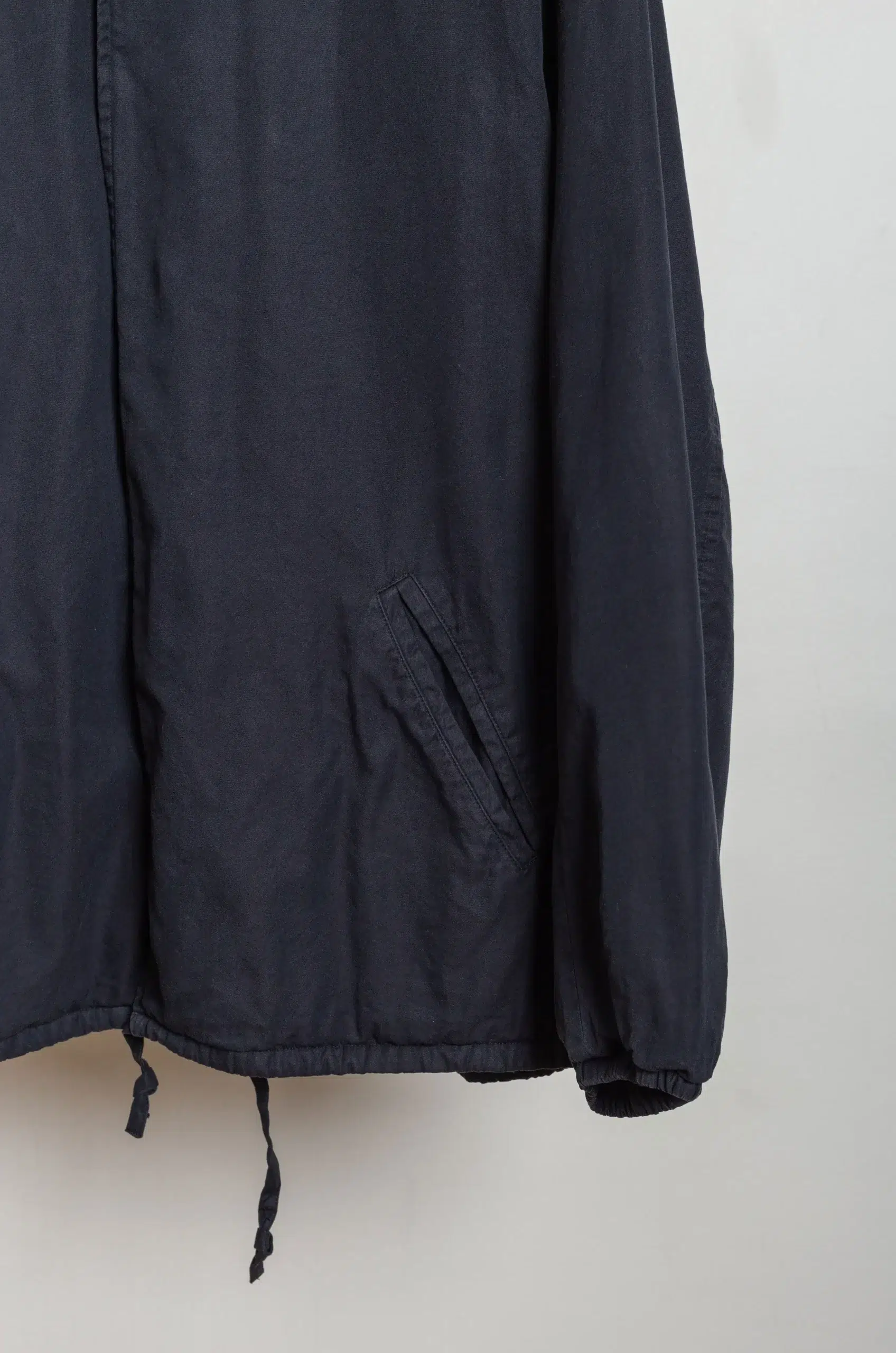 STEIN - COTTON RAYON VINTAGE COACH JACKET ST.1405 - BLACK