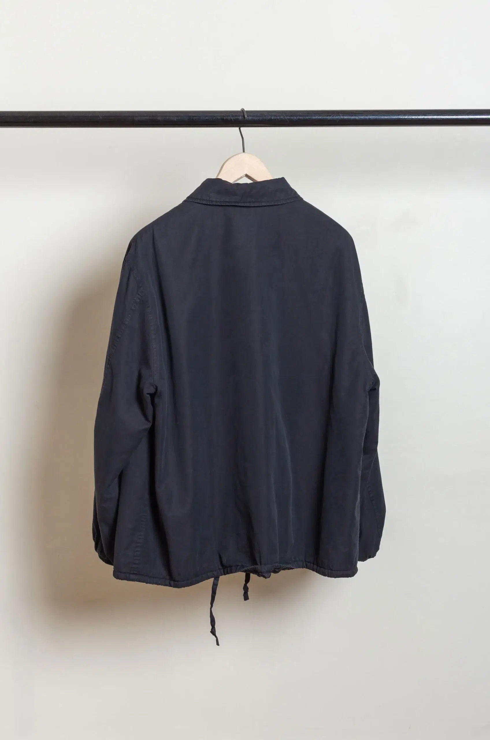 STEIN - COTTON RAYON VINTAGE COACH JACKET ST.1405 - BLACK
