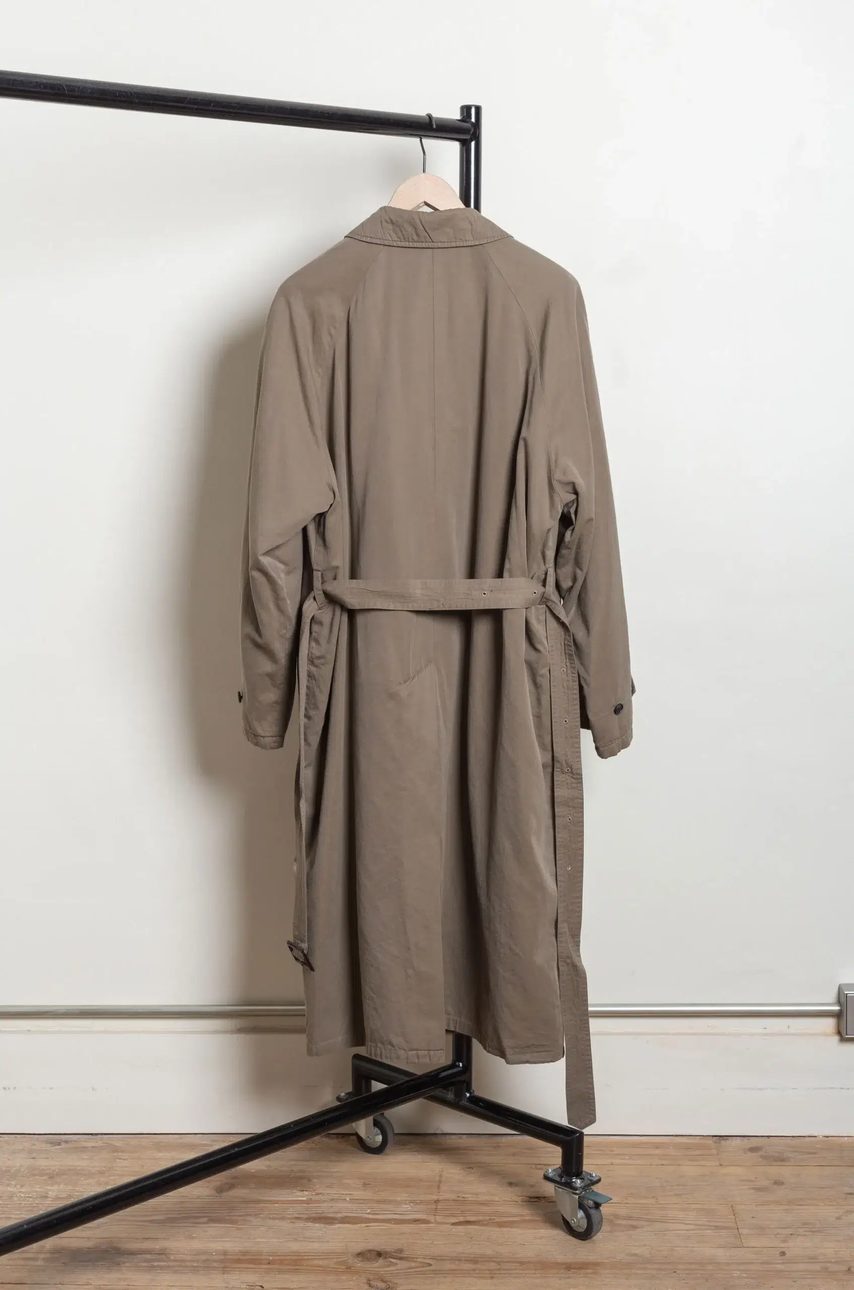 STEIN - COTTON RAYON VINTAGE PADDED BALMACAAN COAT ST.1370 - BEIGE