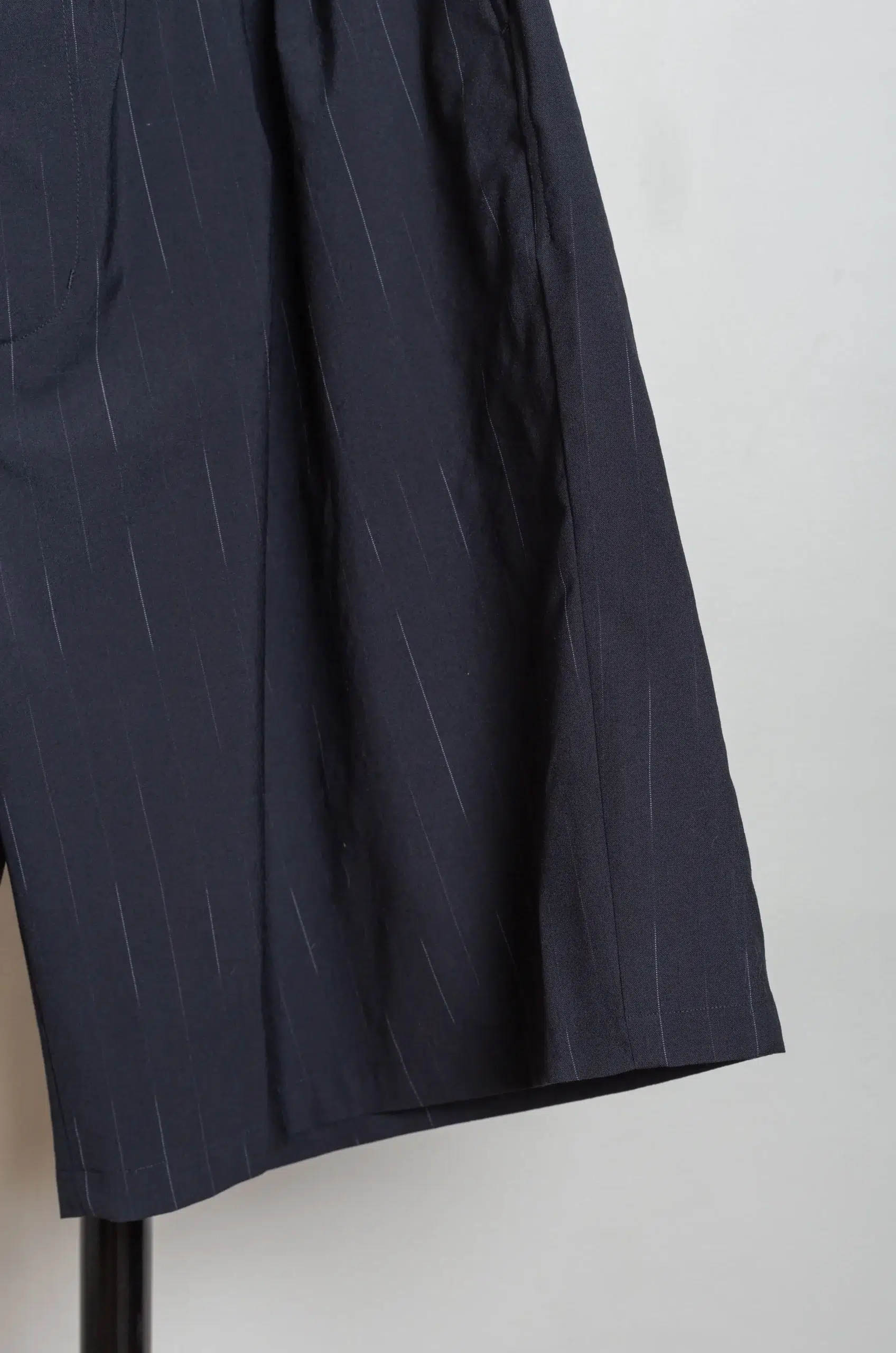 Yoko Sakamoto - DOUBLE PLEATED WIDE EASY SHORTS - BLACK (L)