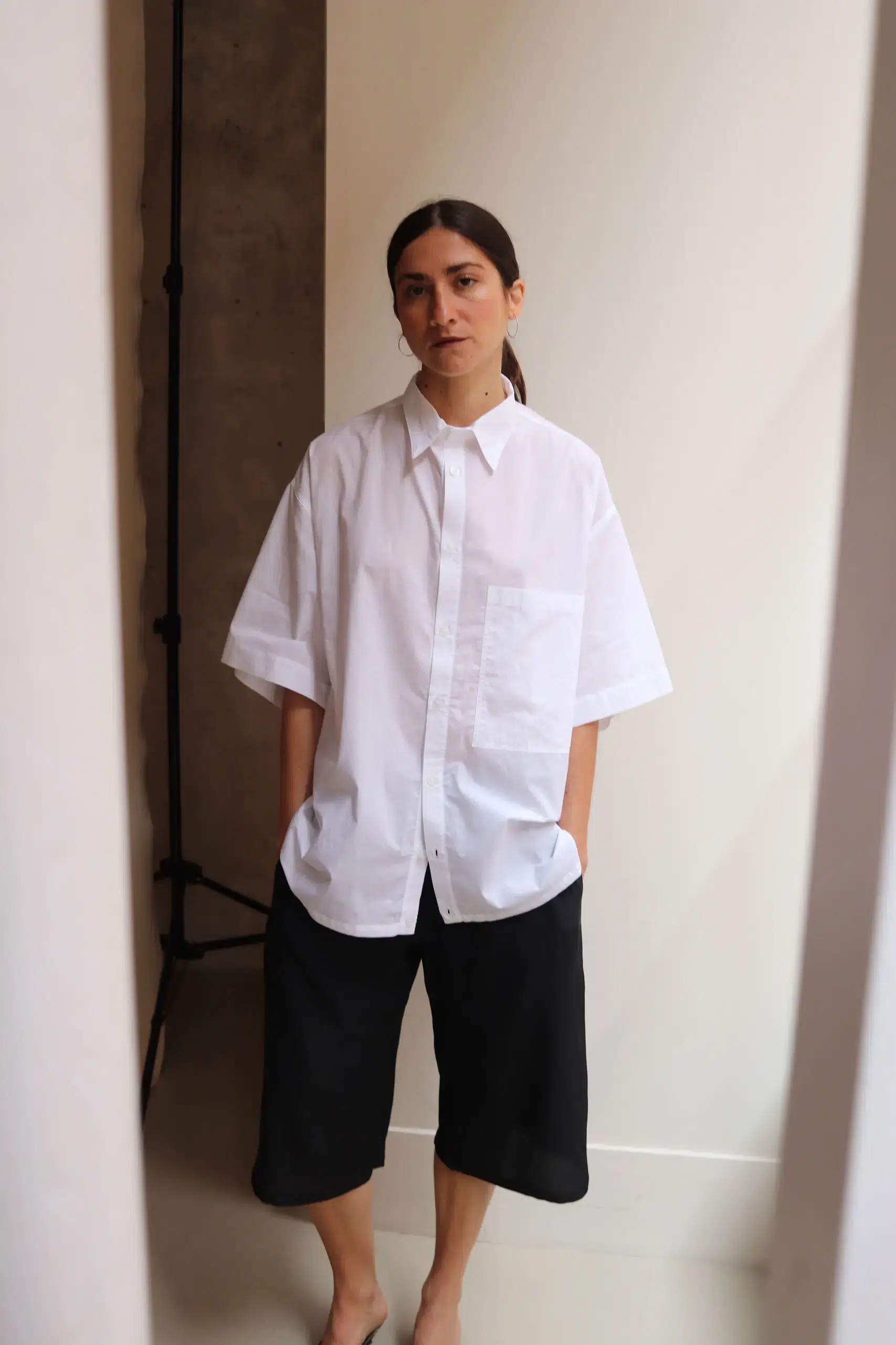 MONIQUEVANHEIST - SHIRT BIG DAD - WHITE