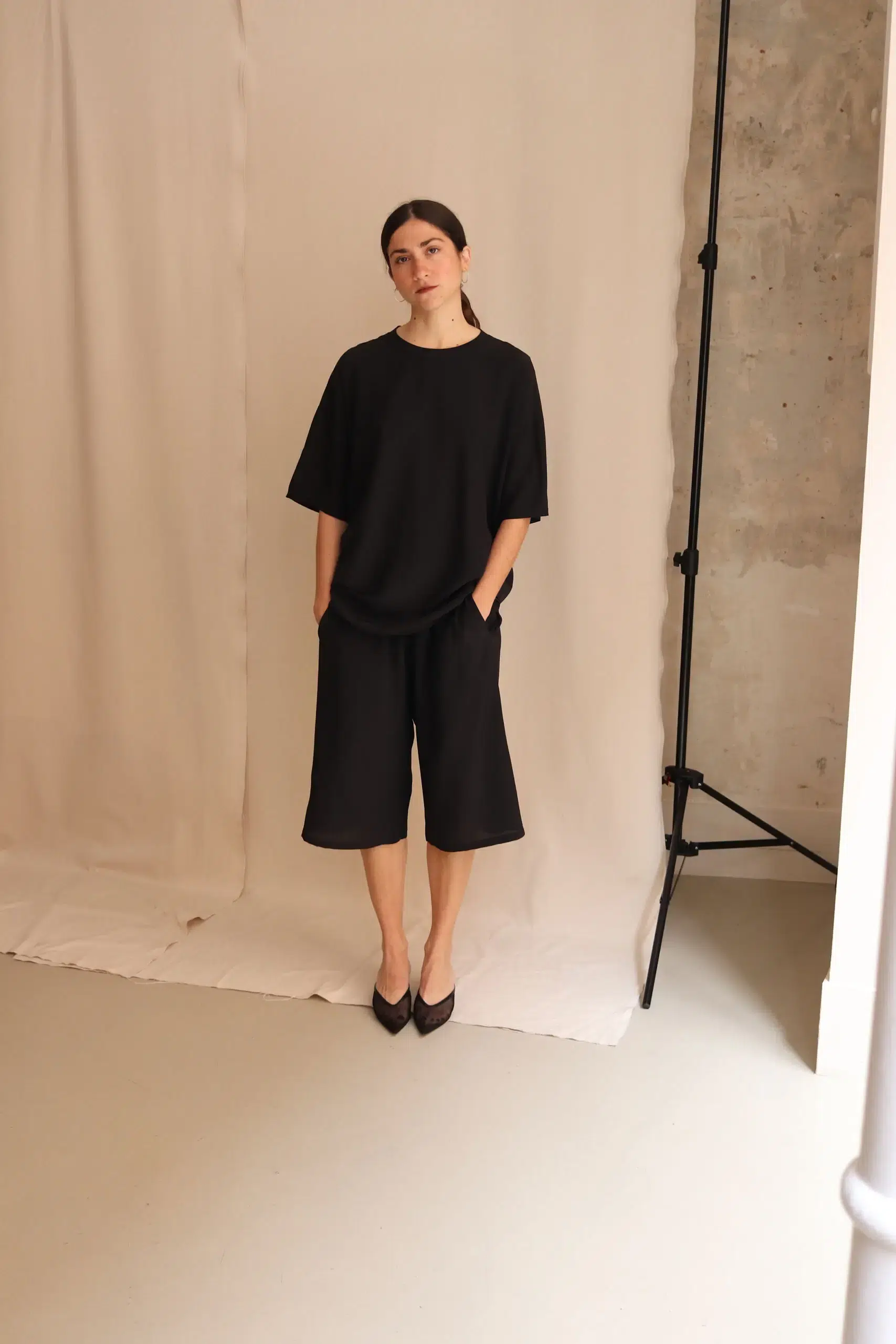 MONIQUEVANHEIST - PANTS FLEXY XL - BLACK