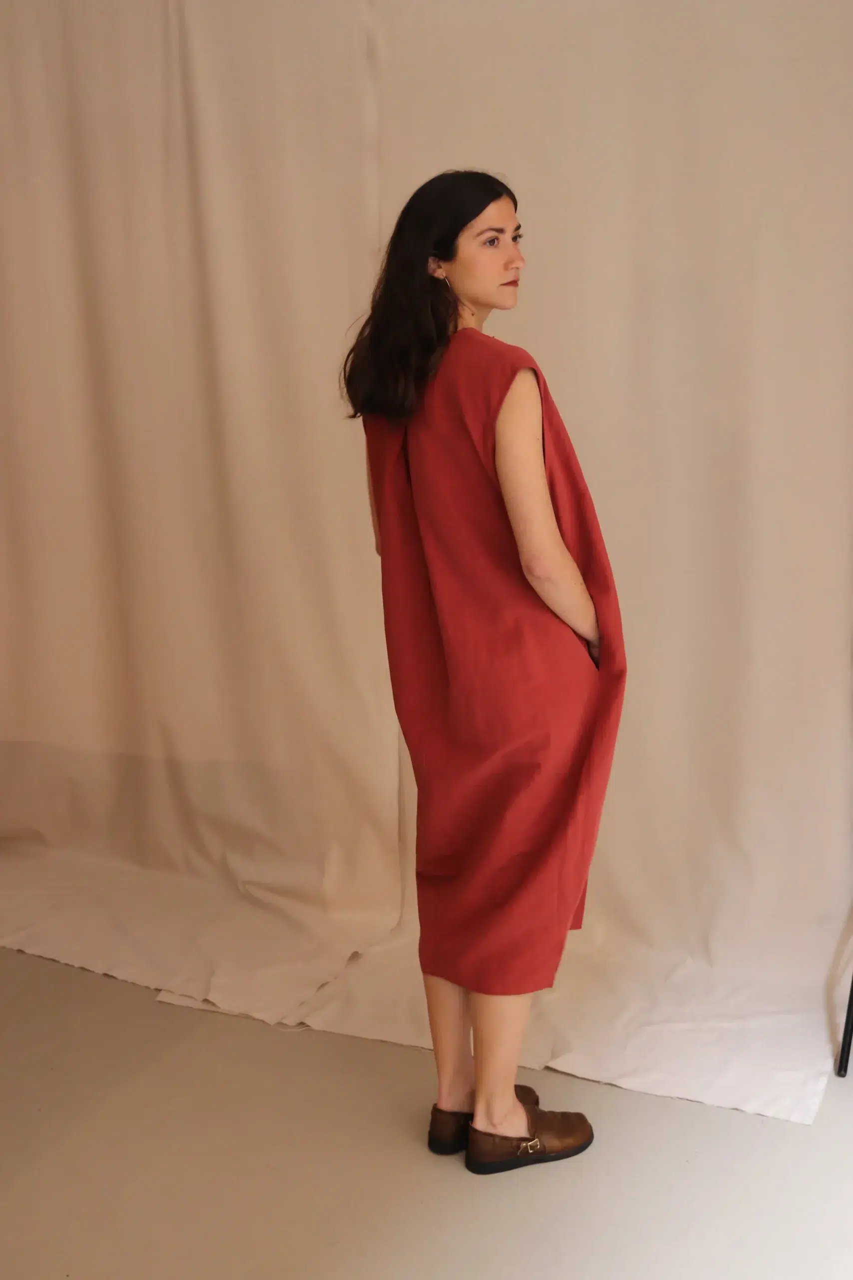 Asciari - ATHENA DRESS AS032 - BRICK