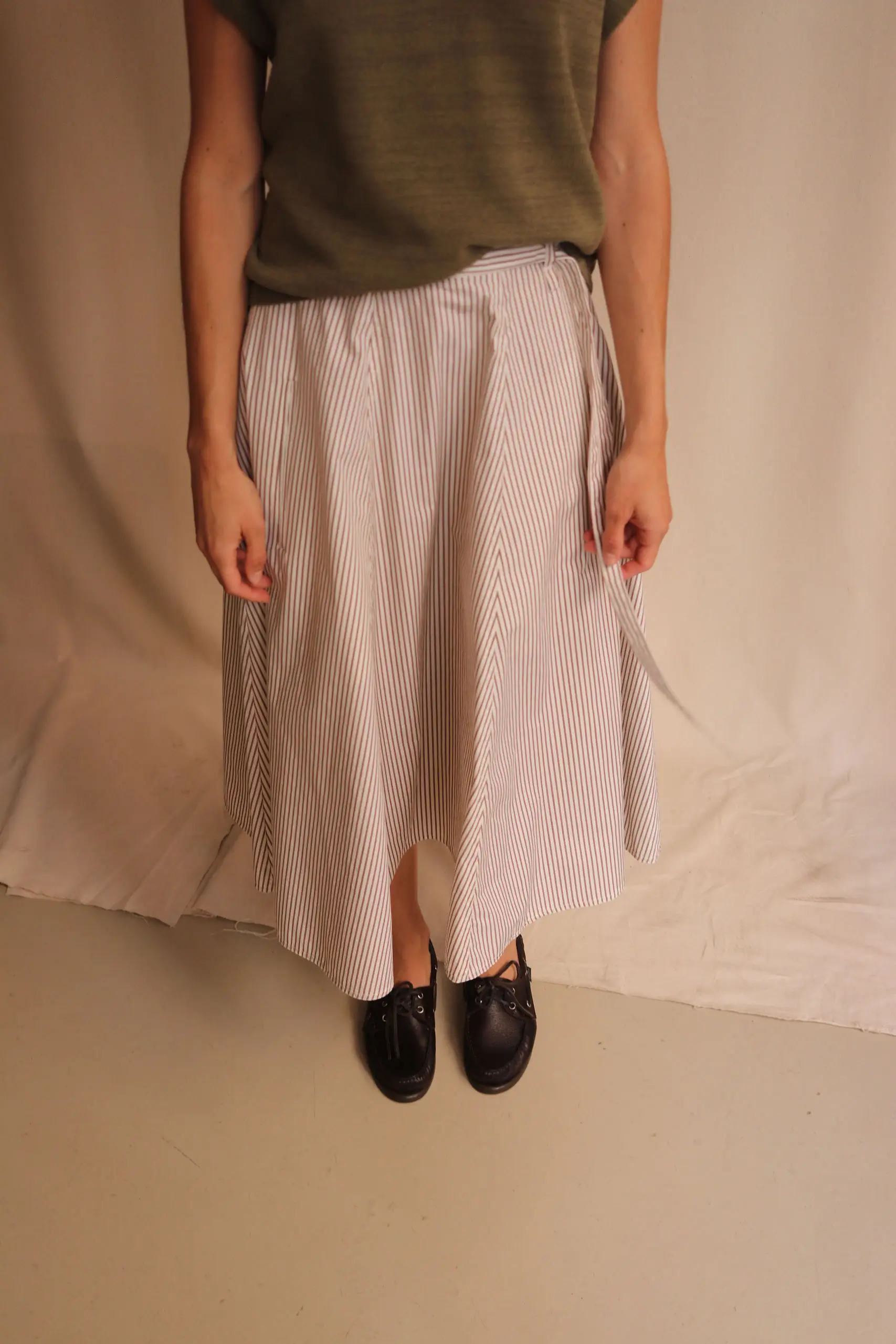 rue blanche - ARO CL4999 - ECRU/BROWN STRIPE