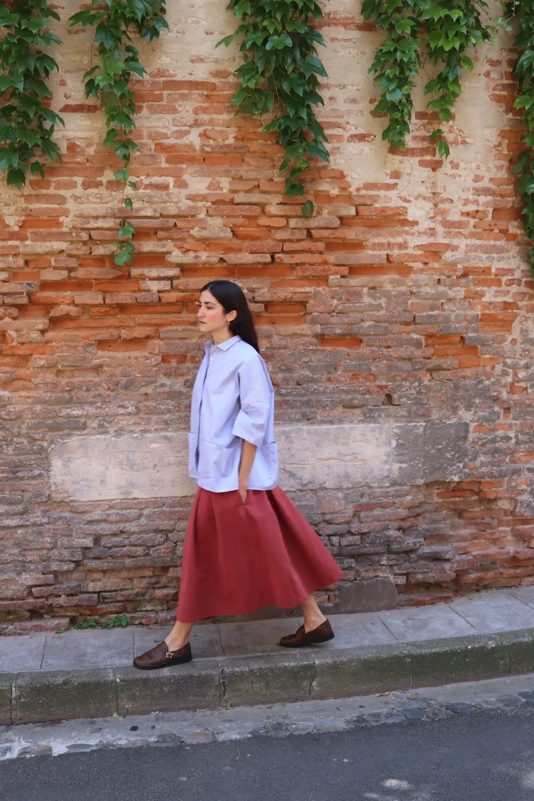 Asciari - JOLIE SHIRT AS047 - BLUE STRIPE