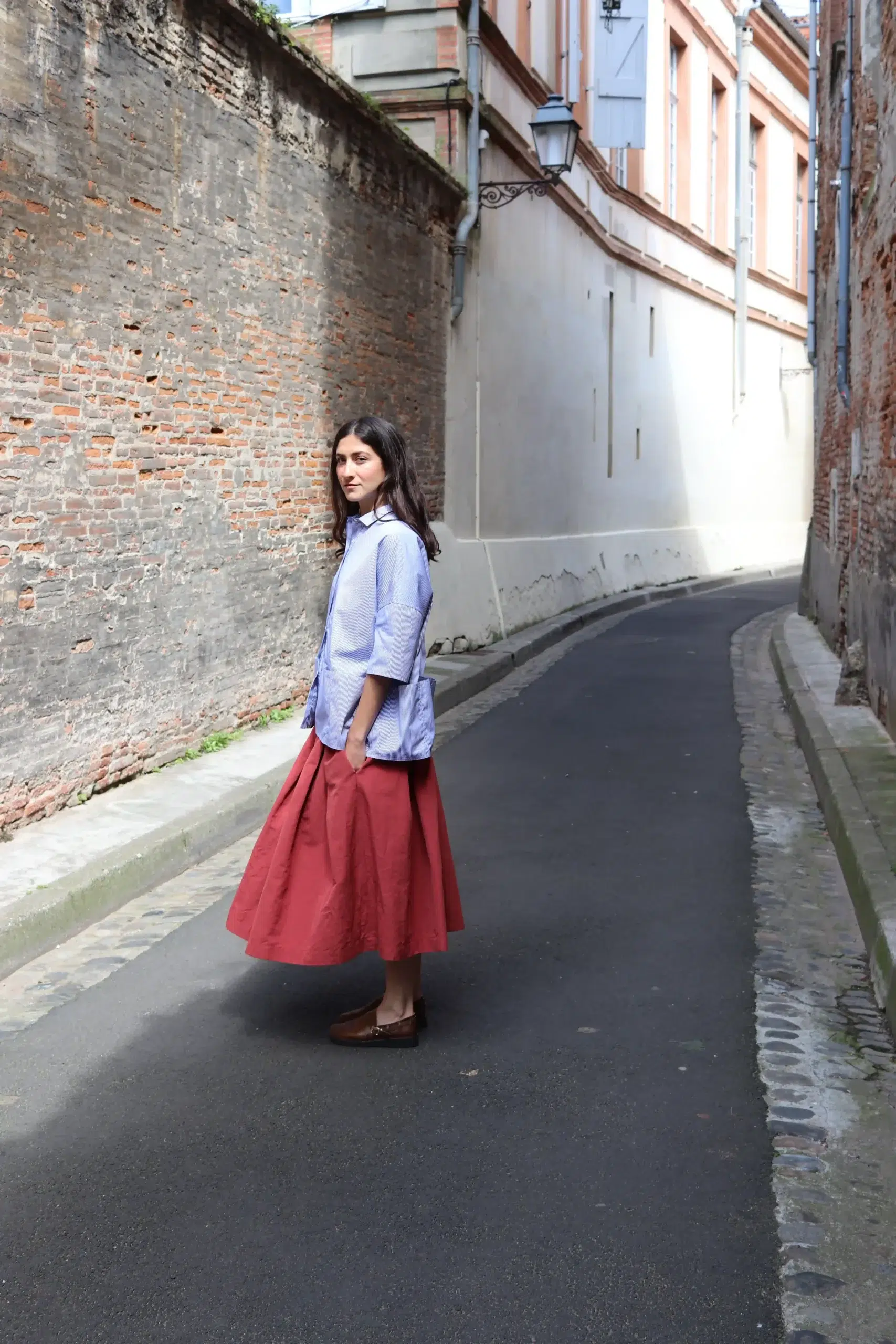 Asciari - JOLIE SHIRT AS047 - BLUE STRIPE